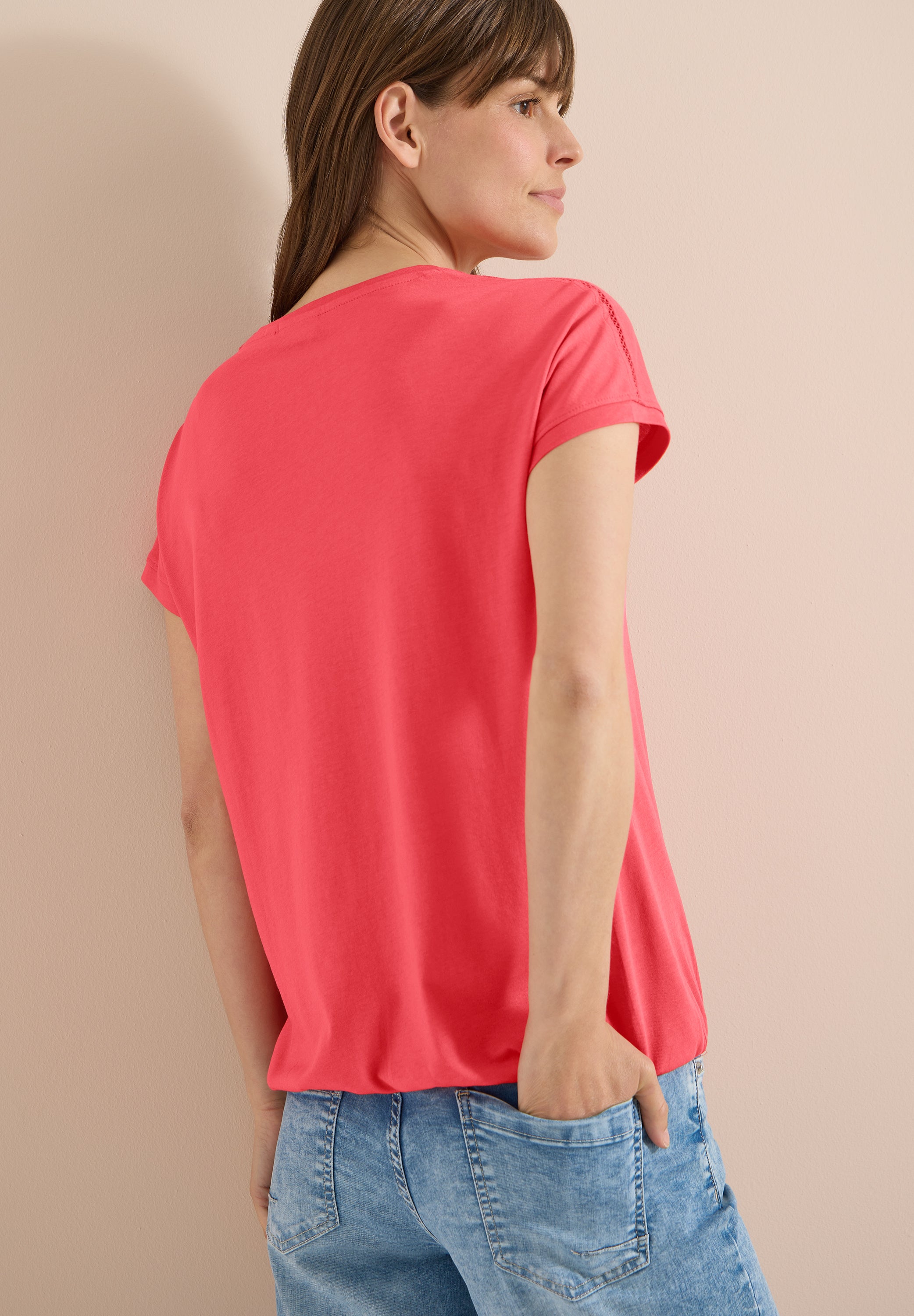 Cecil Damen T-Shirts Coral