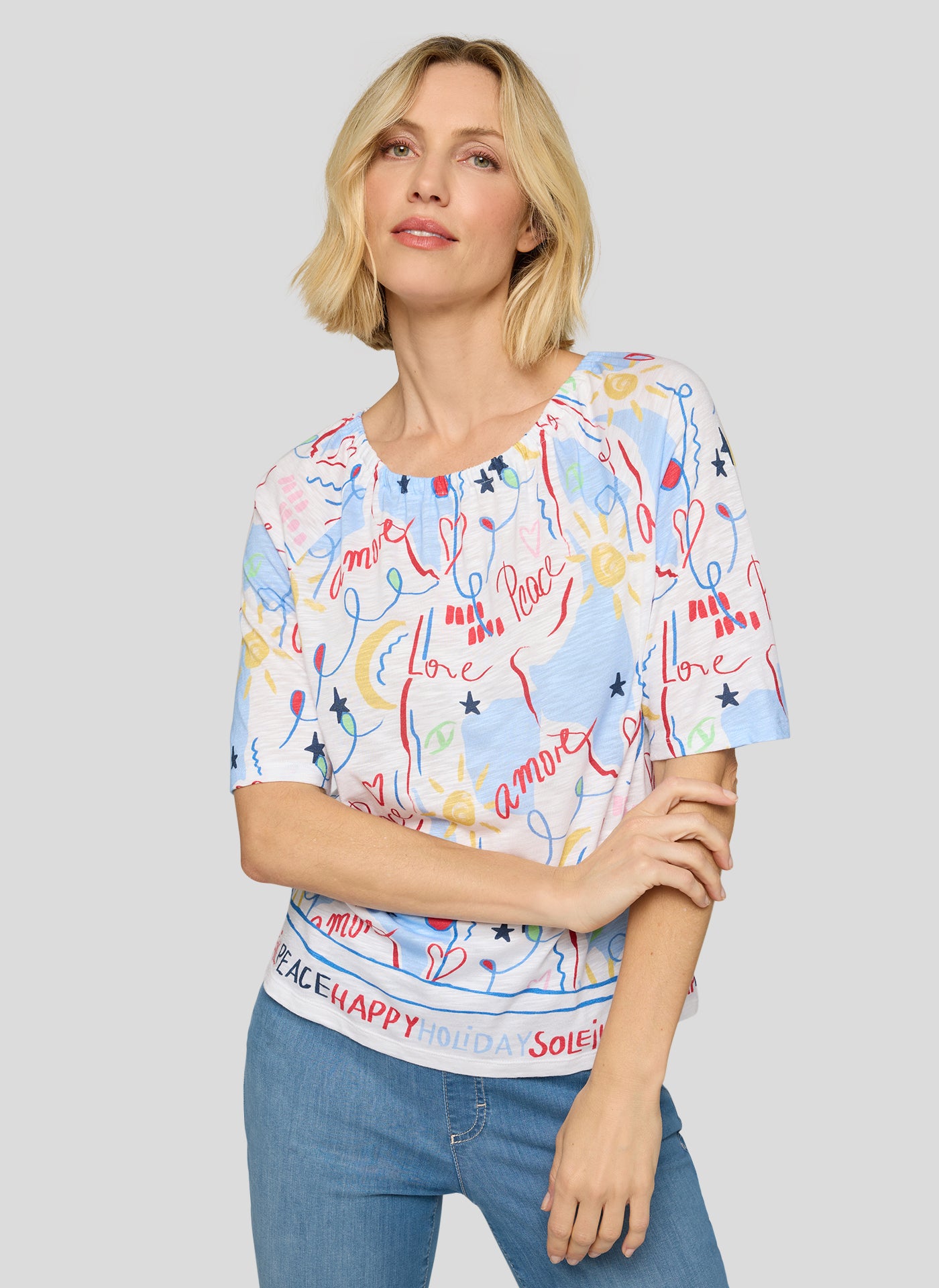 Rabe Damen T-Shirts Weiss