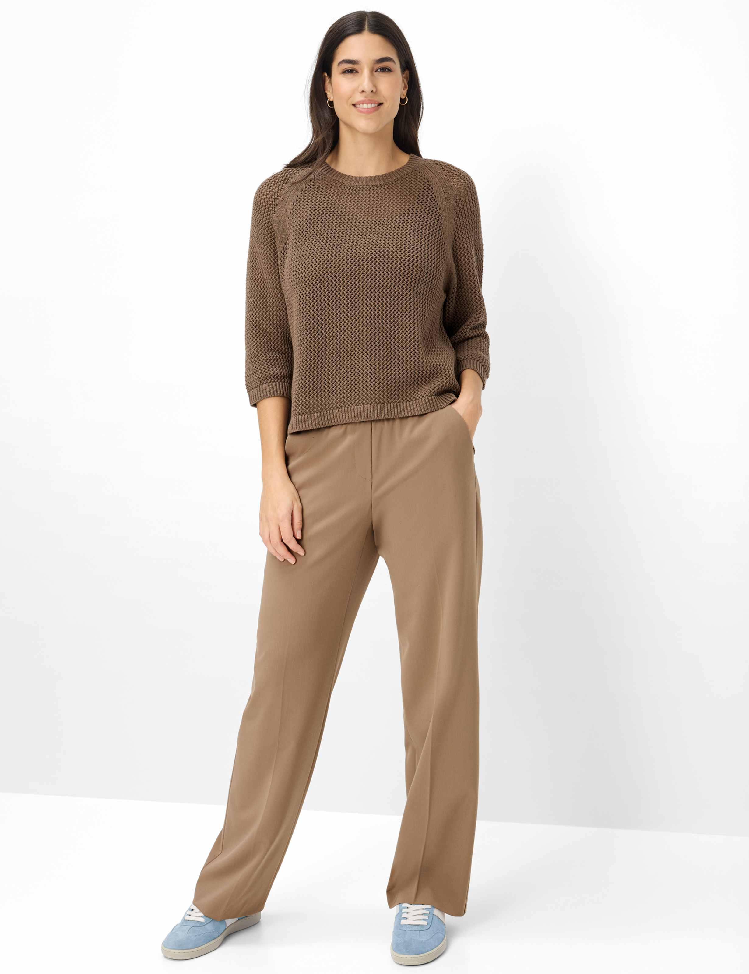 Brax Damen Pullover Mocha Brown