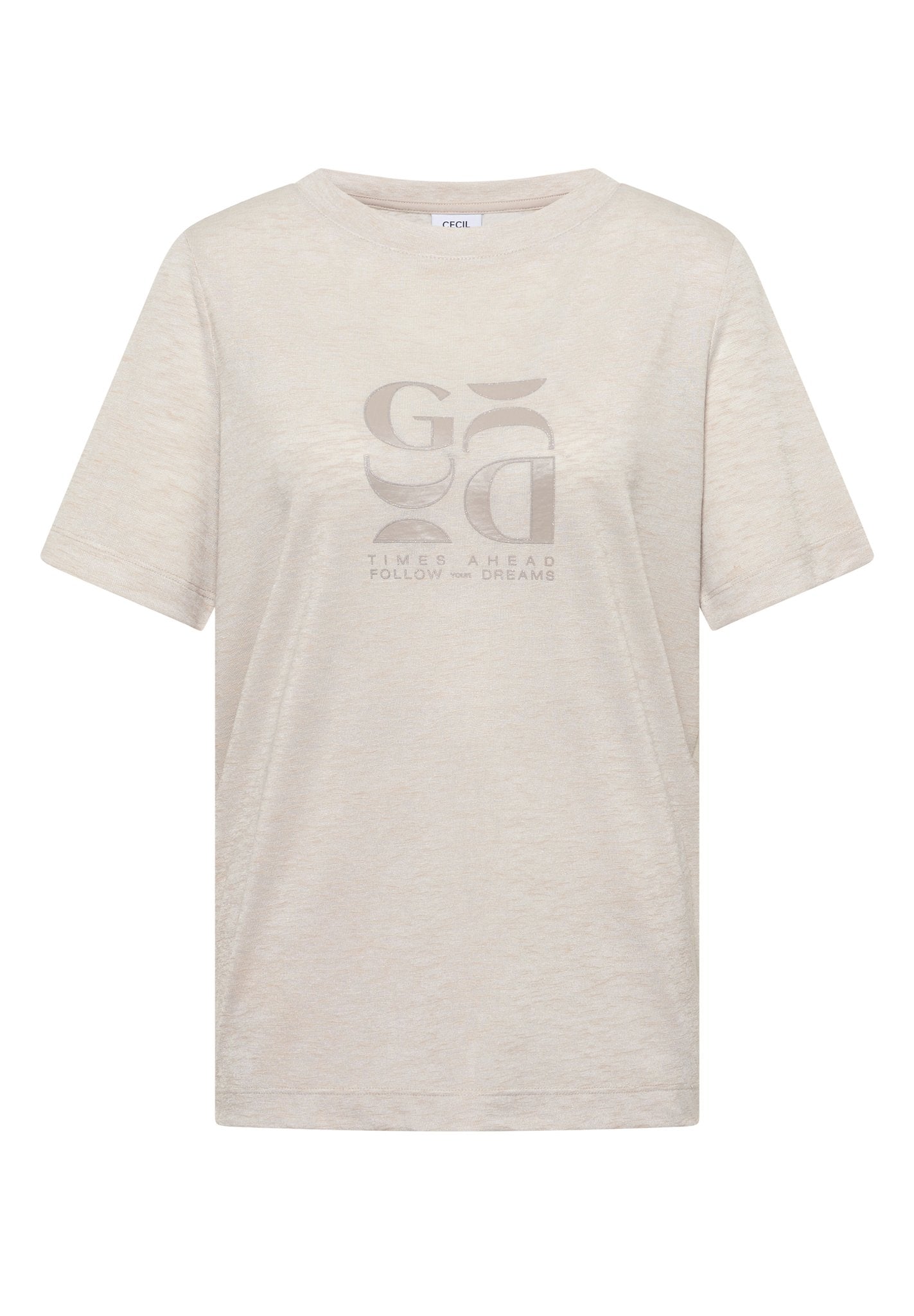 Cecil Damen T-Shirts  Macadamia