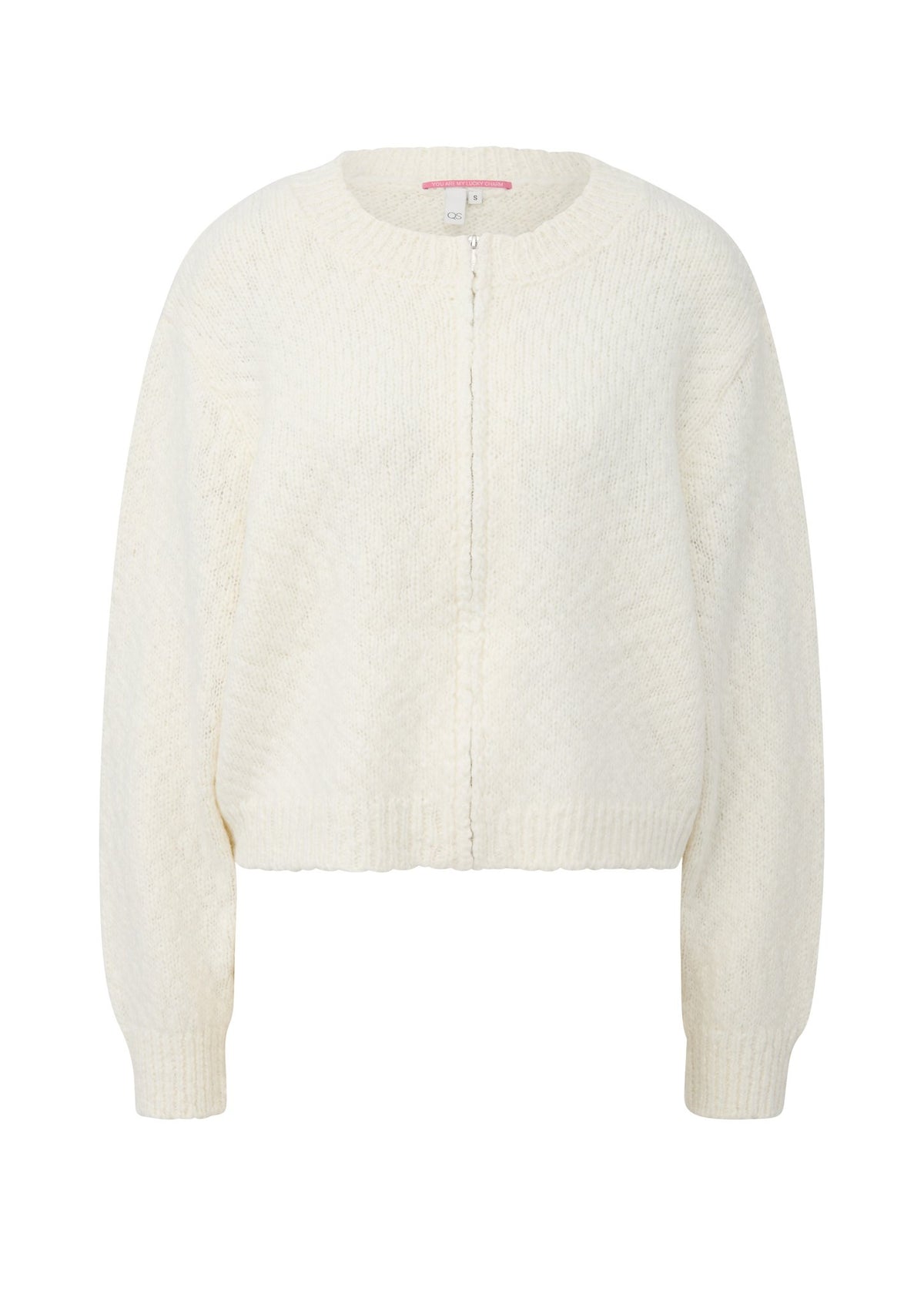 QS by S.Oliver Damen Strickjacken  White