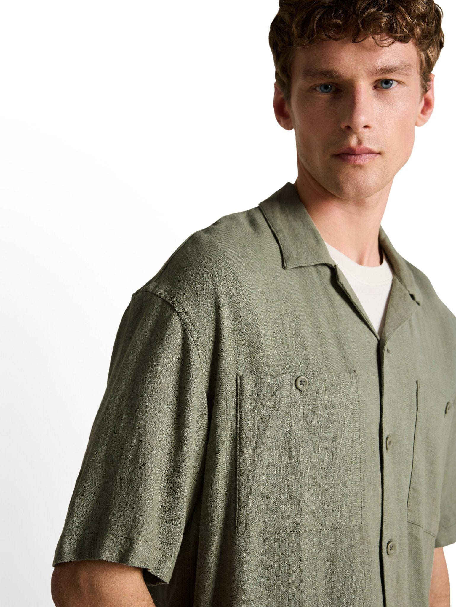 Tom Tailor denim Herren Hemden kurz Sea Spray