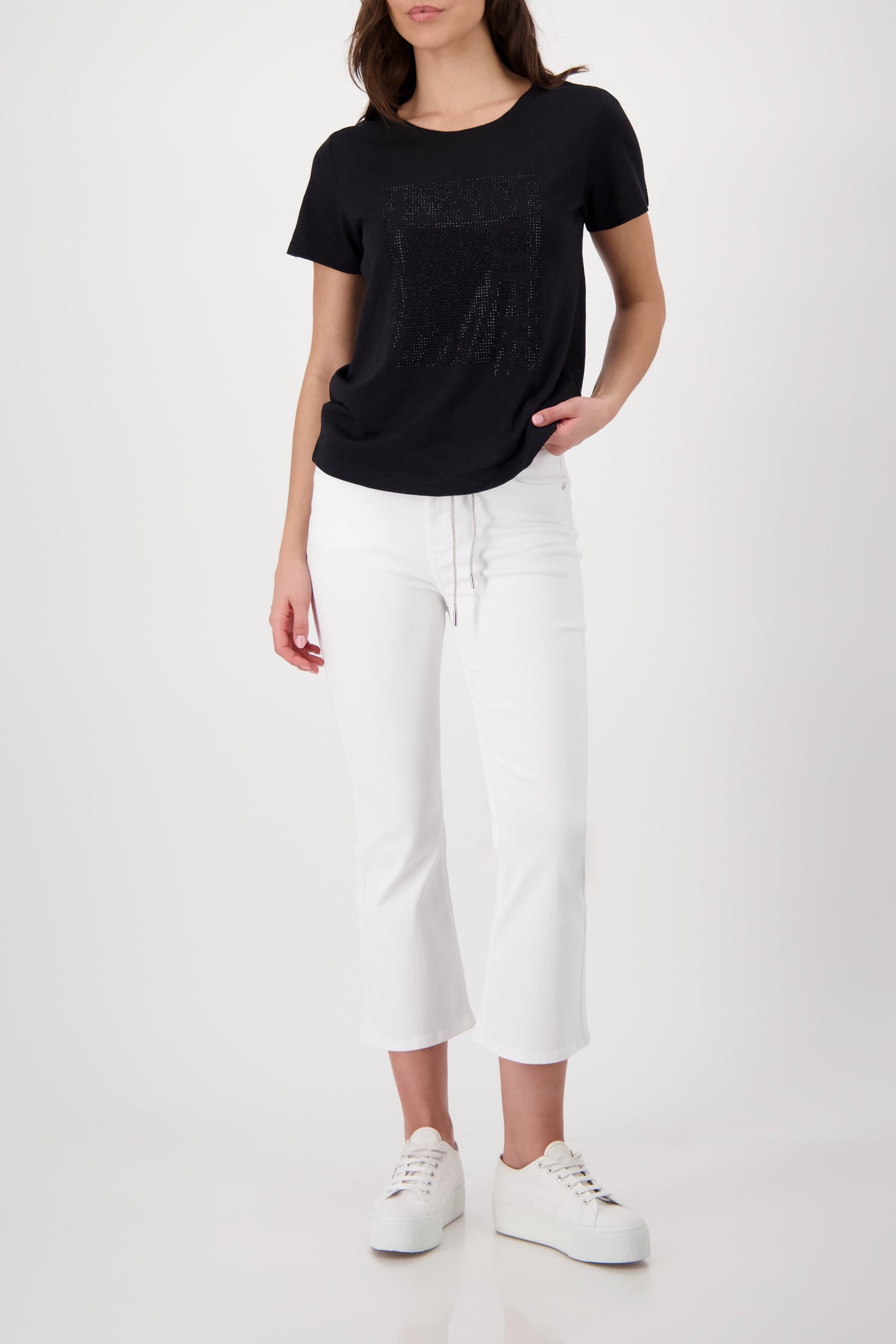 Monari Damen T-Shirts Schwarz