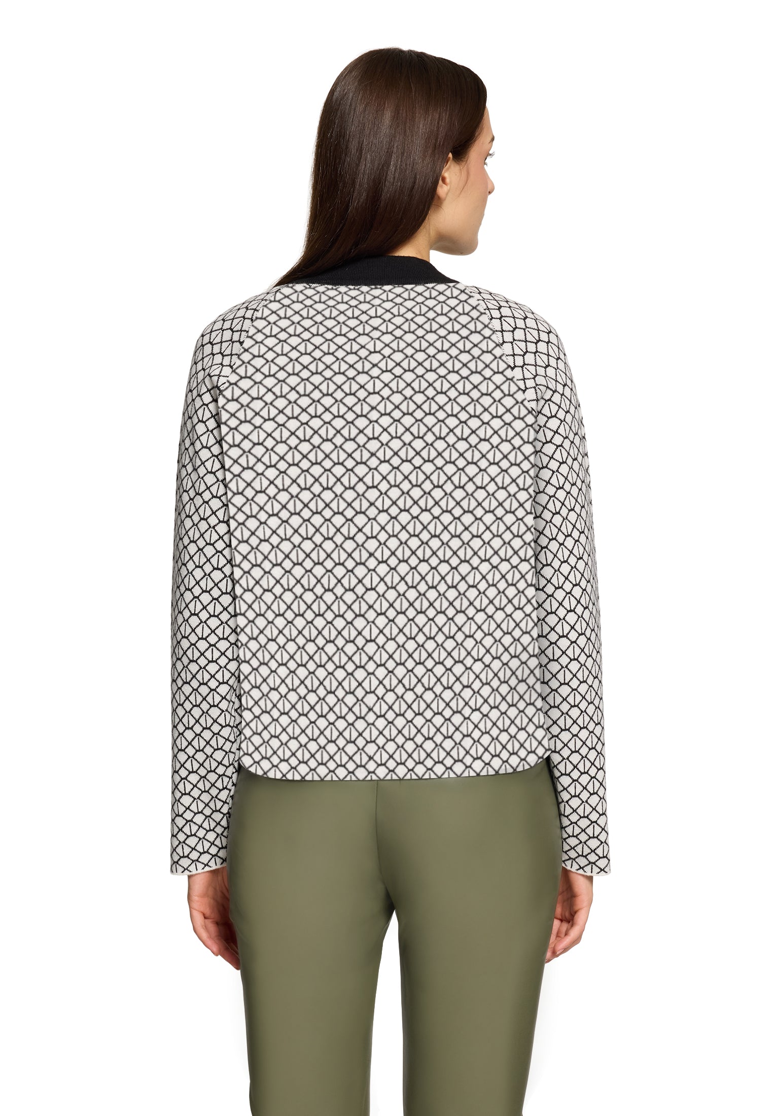 Betty & Co Damen Strickjacken Cream/Black
