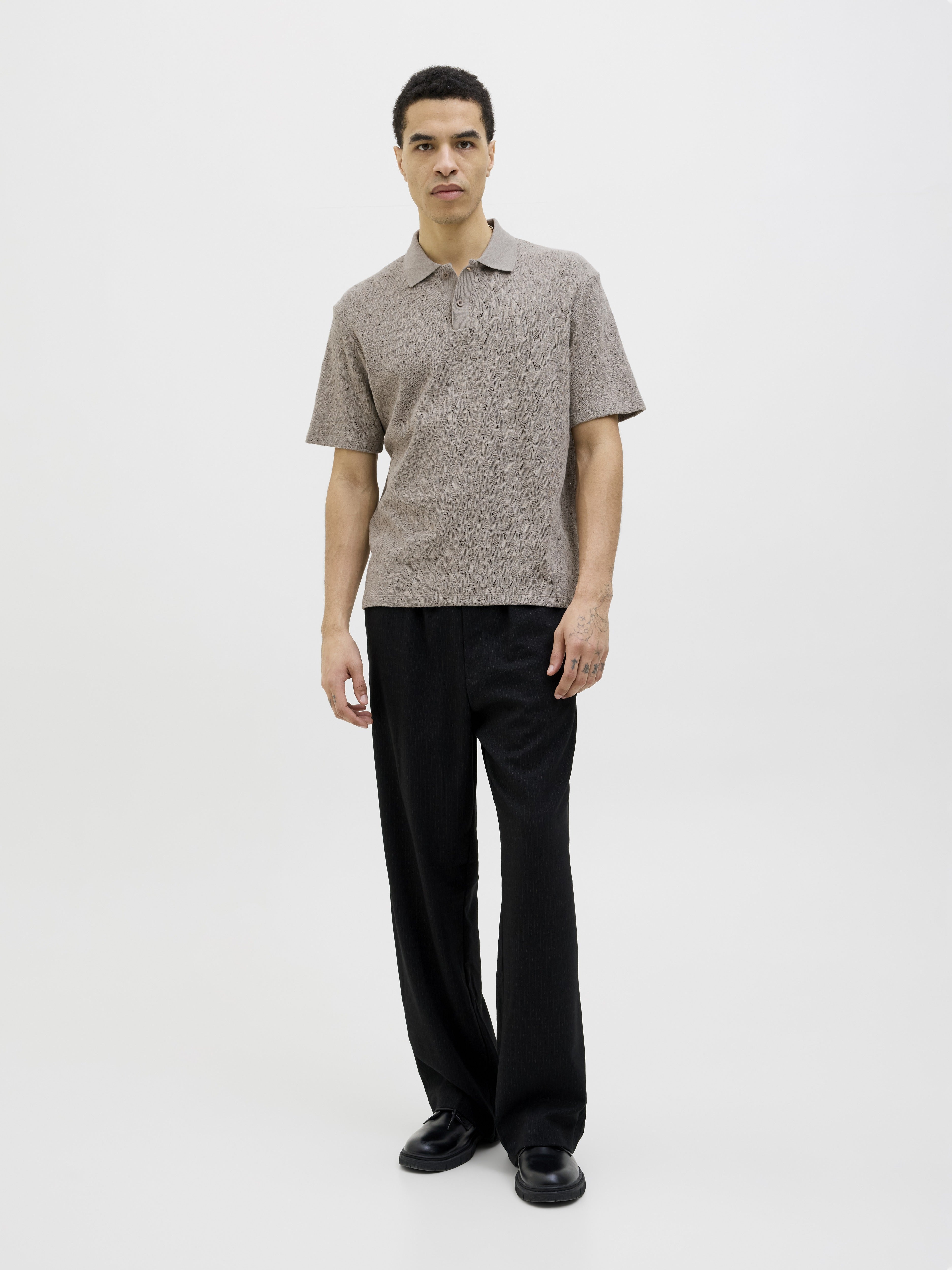 Jack & Jones Herren Polo-Shirts Greige