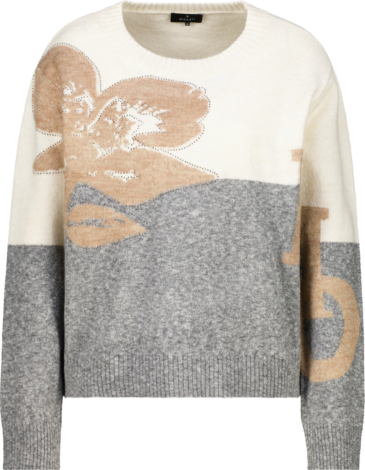 Monari Damen Pullover  Light Grey