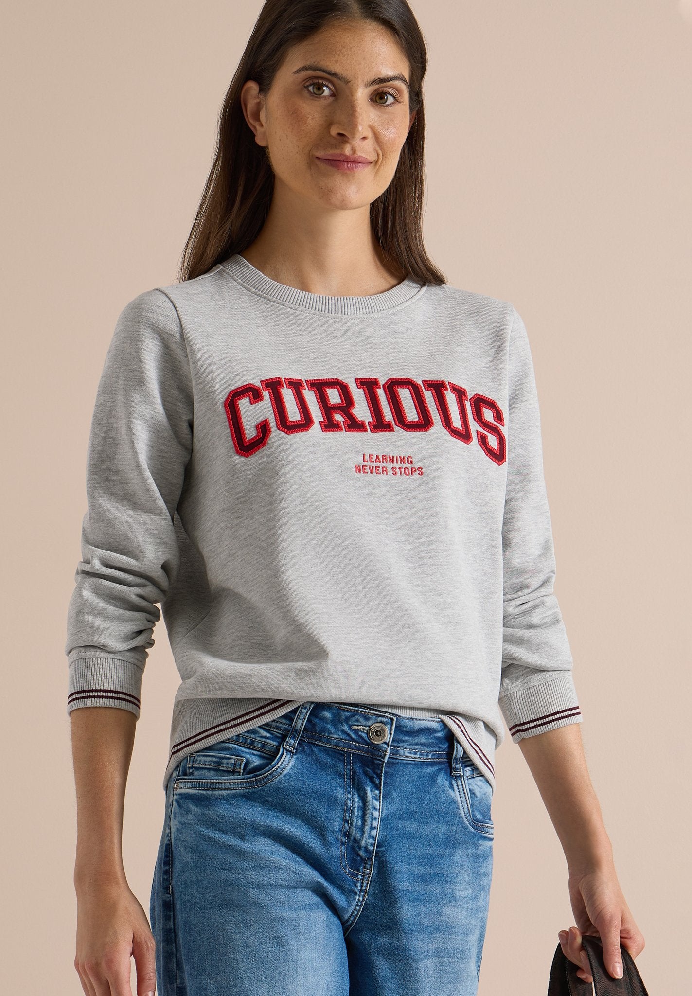 Cecil Damen Pullover Light Gre