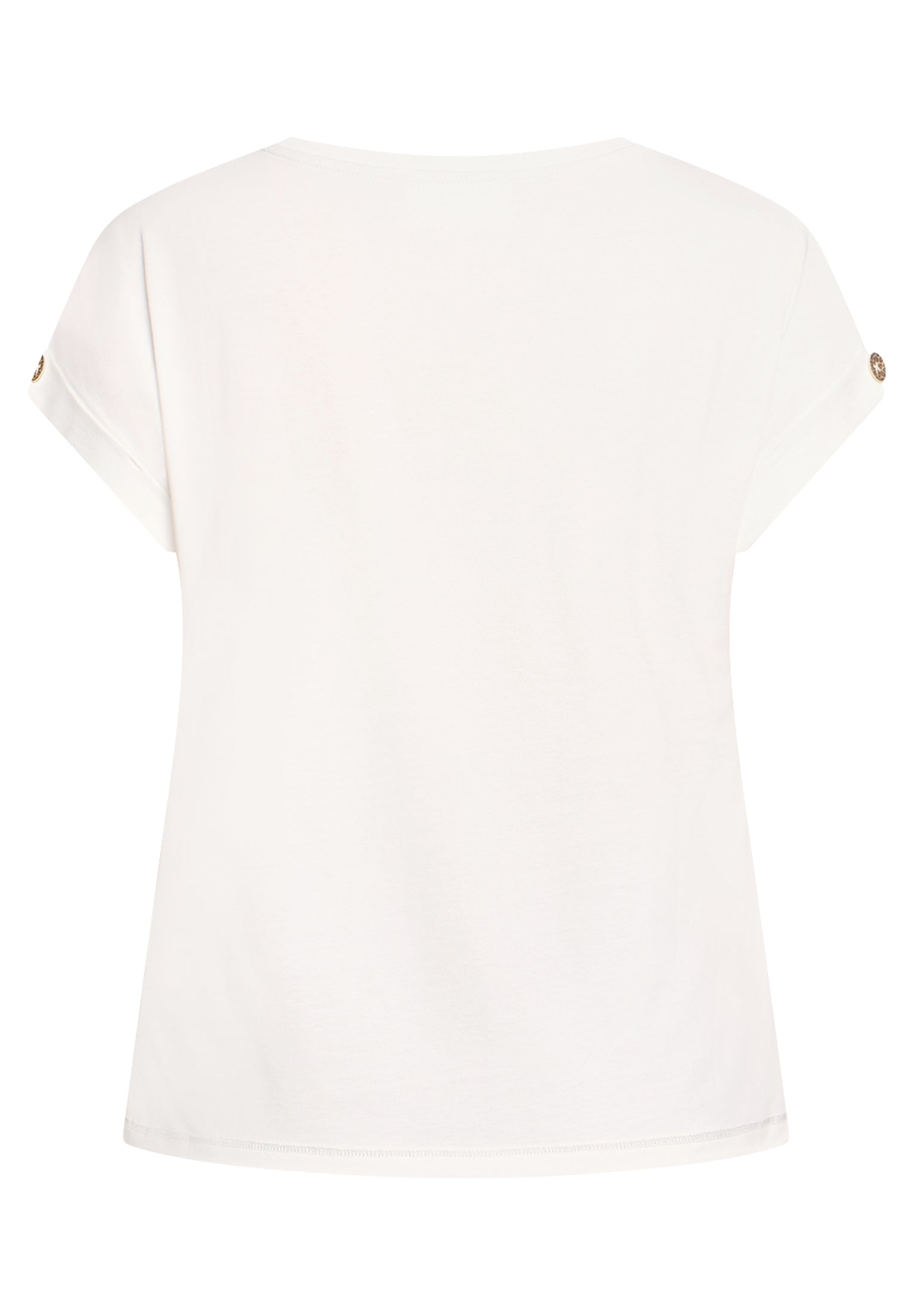 Cartoon Damen T-Shirts Patch Cream/Bei