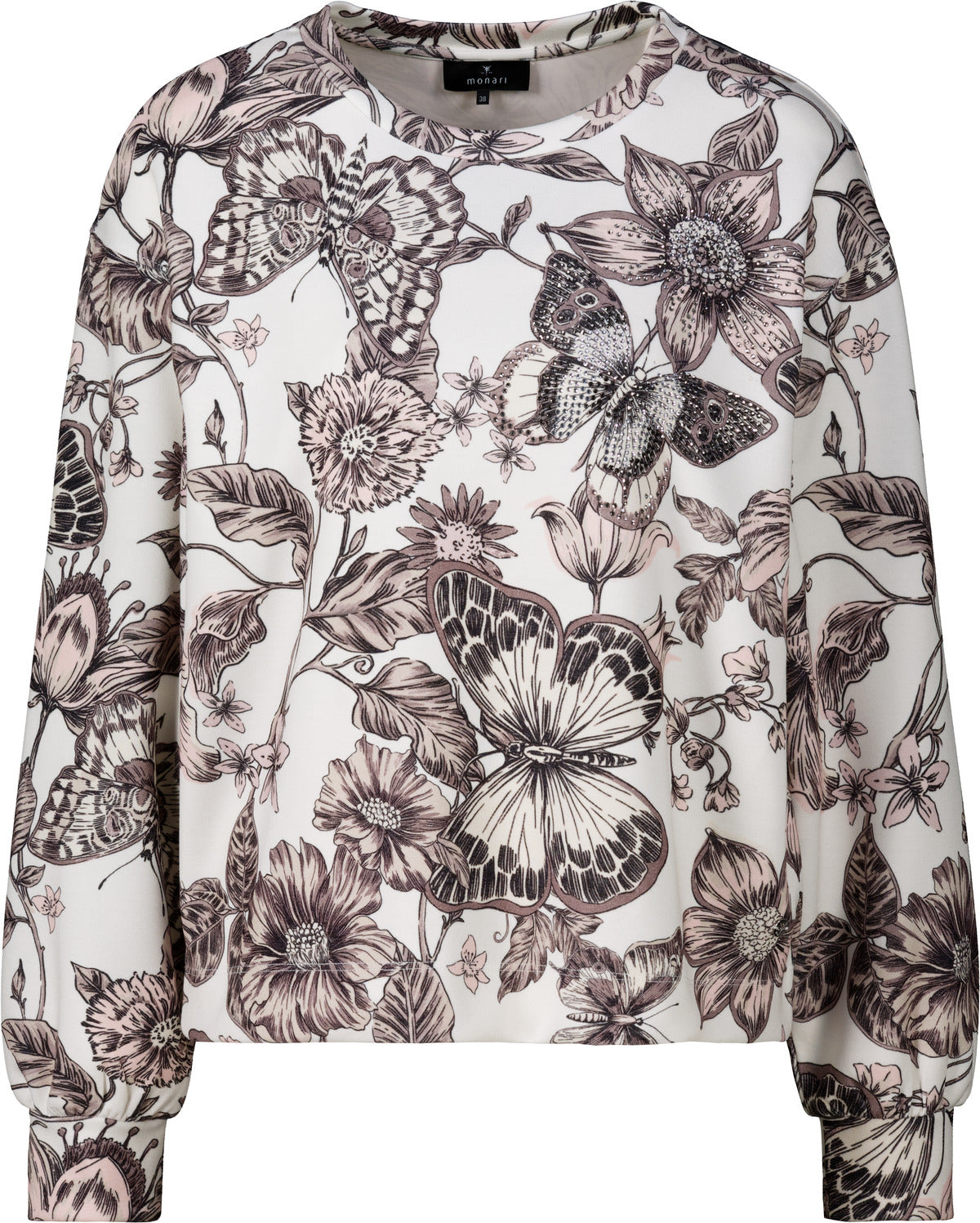 Monari Damen T-Shirts Taupe Gemus