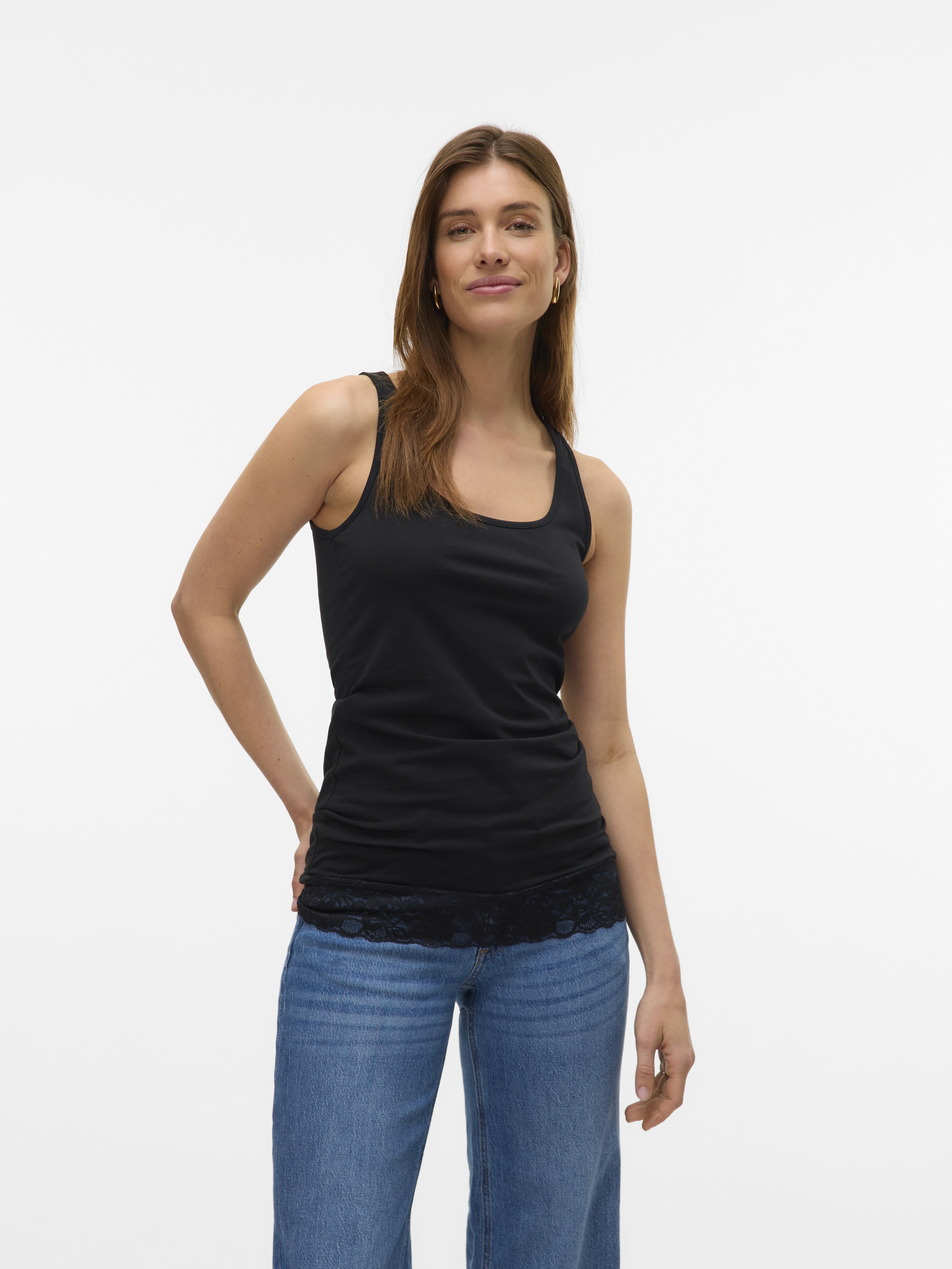 Vero Moda Damen Tops Black