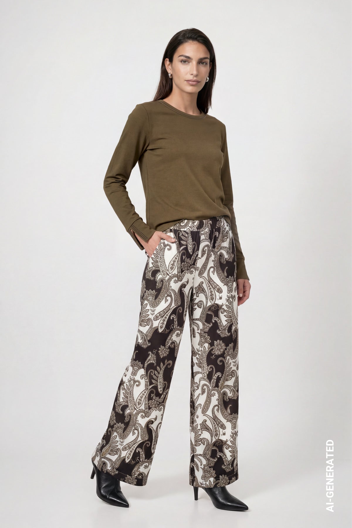 Monari Damen T-Shirts Olive