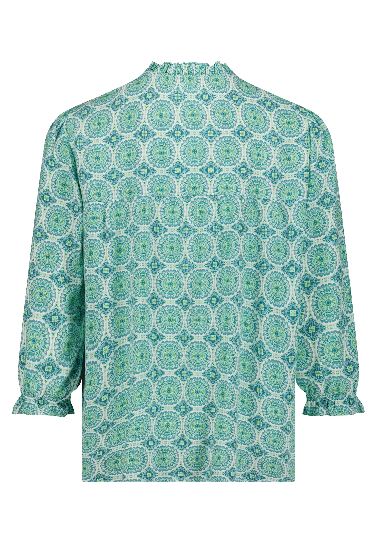 Cartoon Damen Blusen Green/Blue