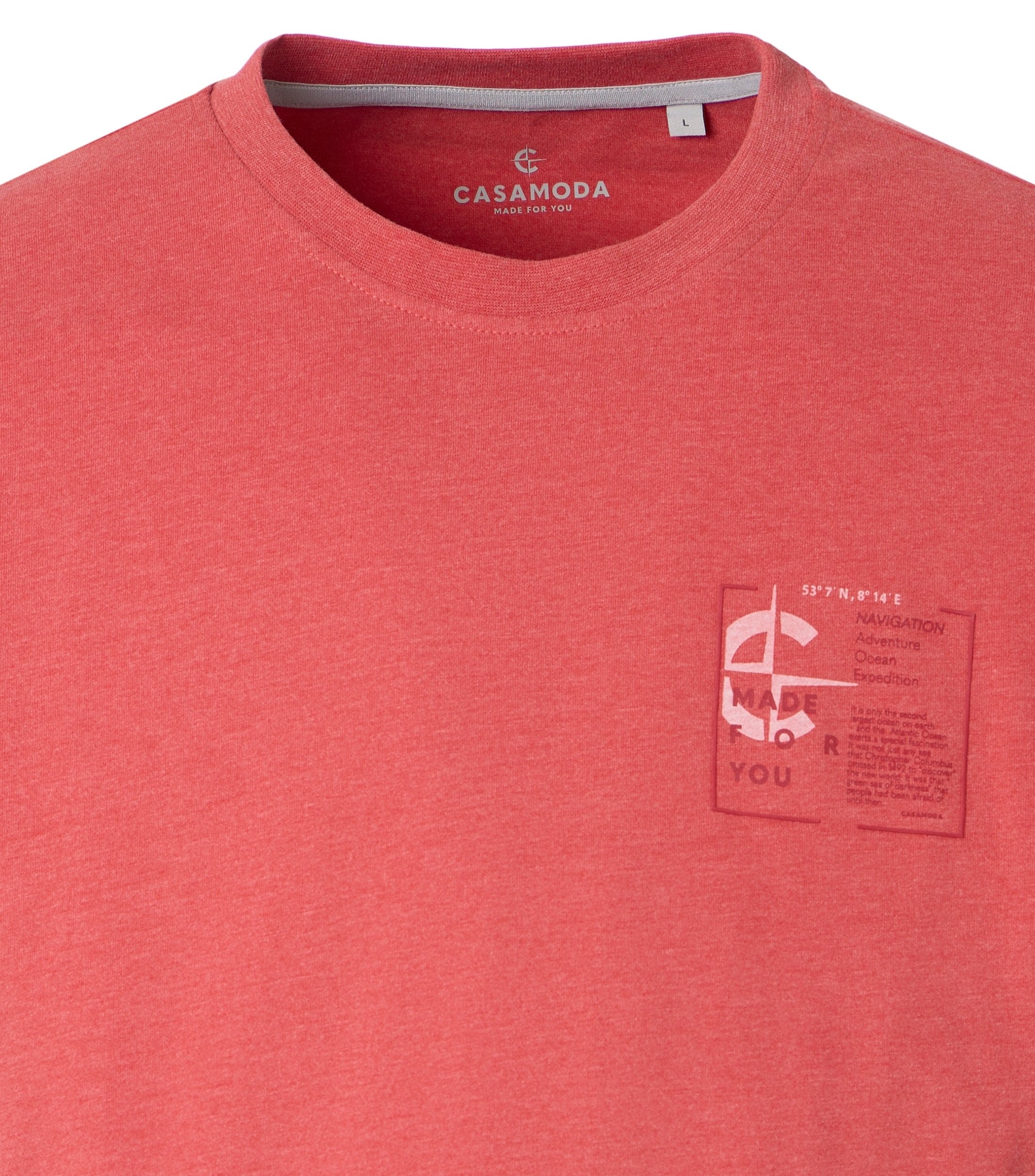 Casa Moda Herren T-Shirts kurz  Rot