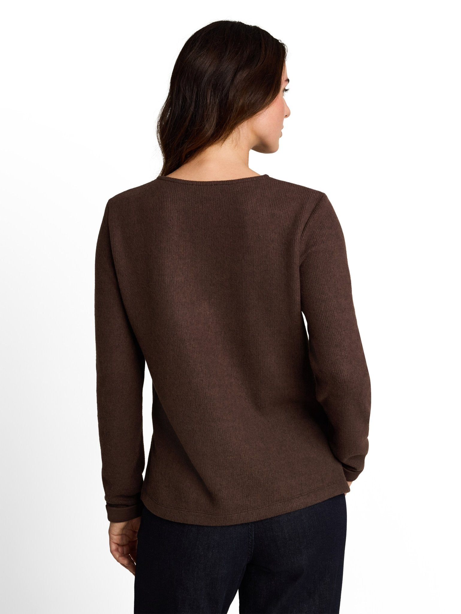 Tom Tailor Damen Sweatshirts Java Dark Brown