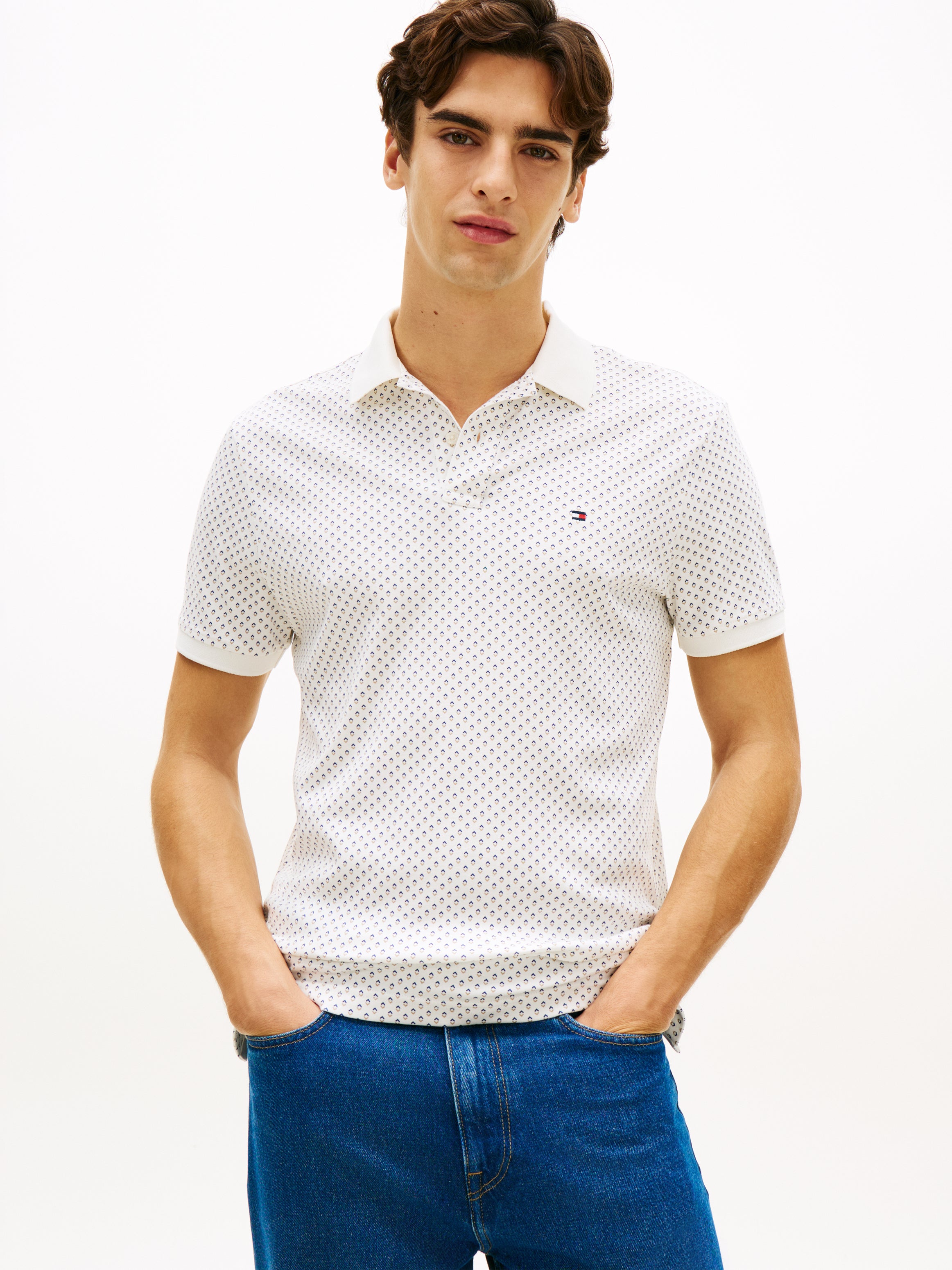 Tommy Hilfiger Herren Polo-Shirts K White