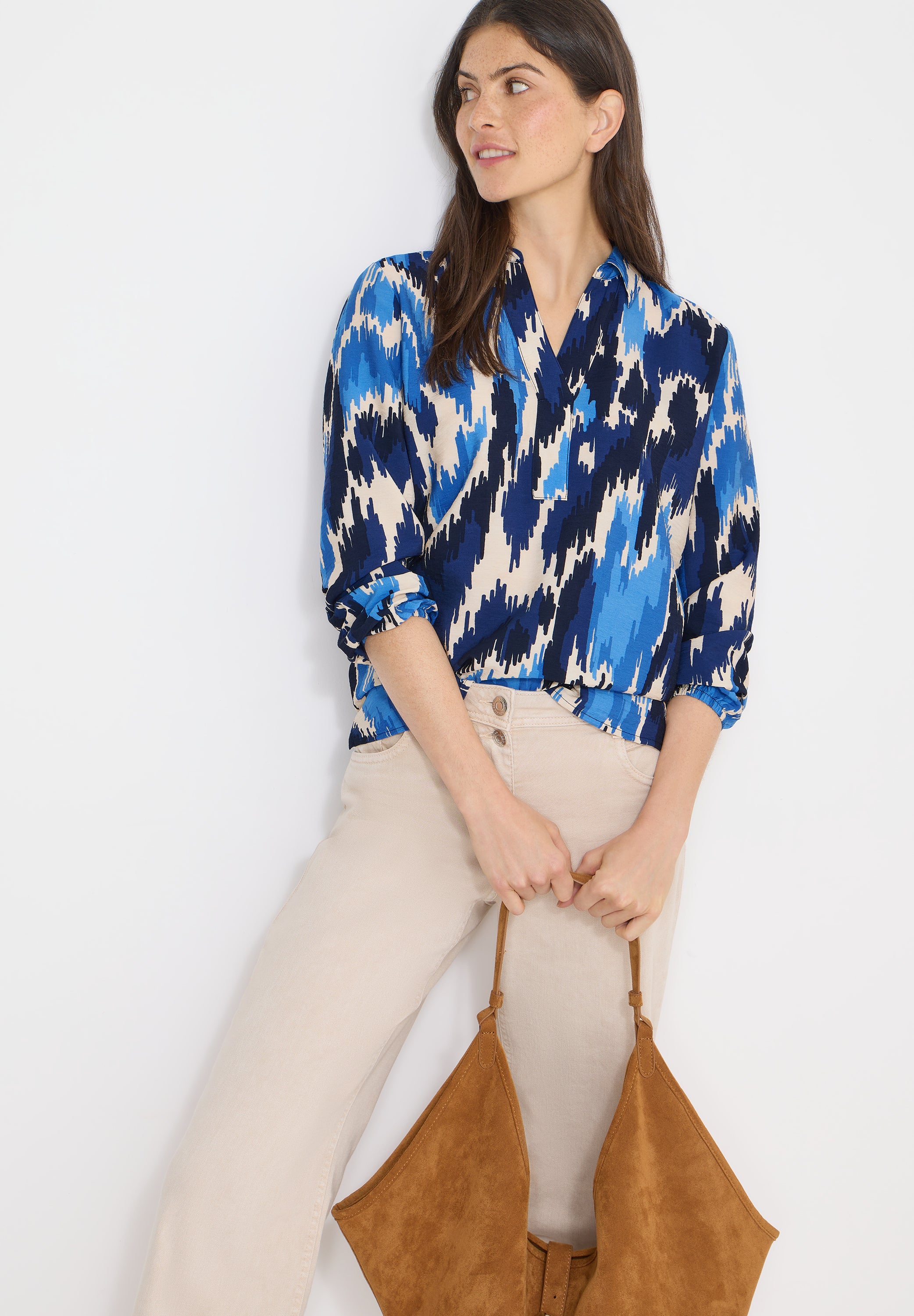 Cecil Damen Blusen Cloud Blu