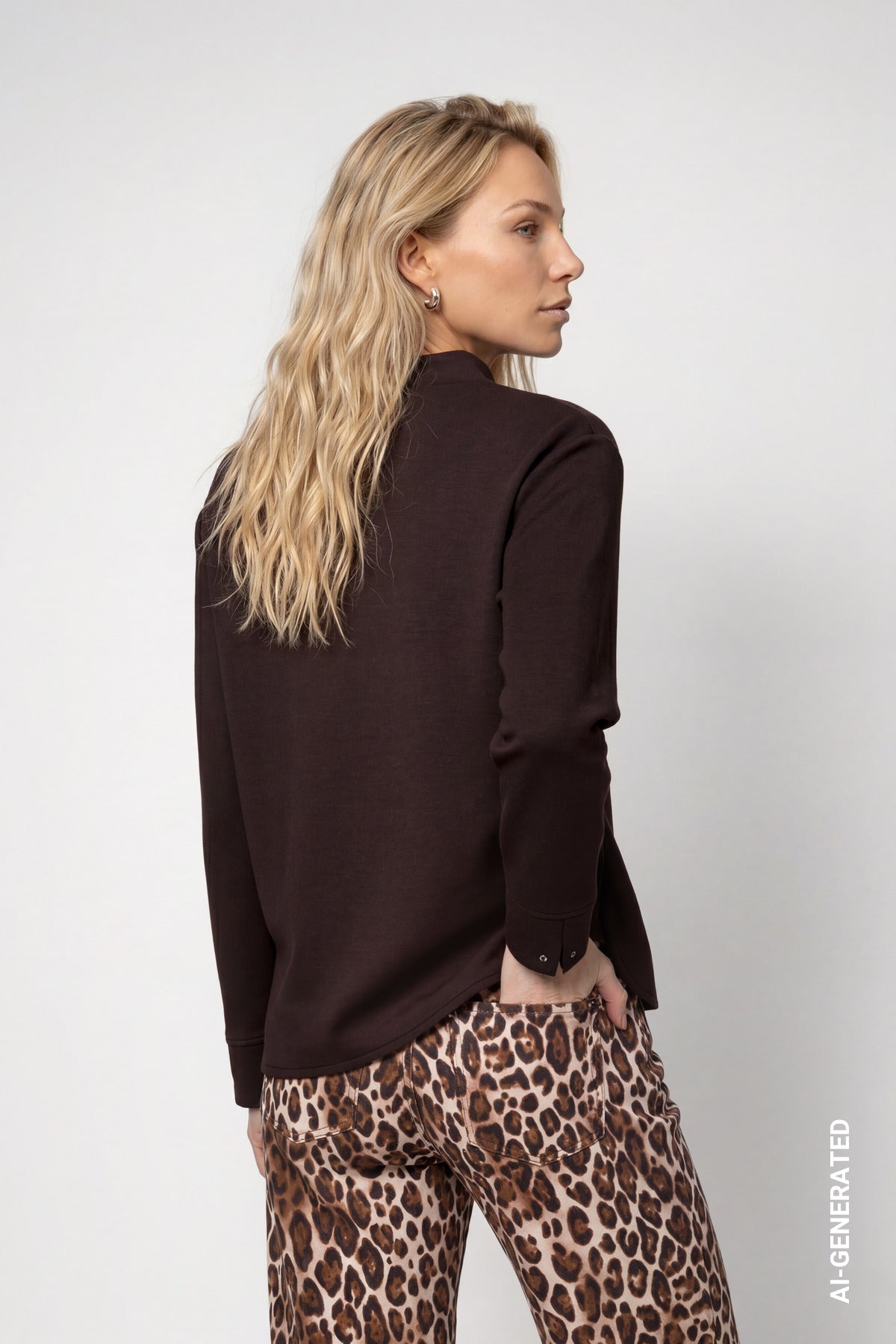 Monari Damen T-Shirts Black Coffe