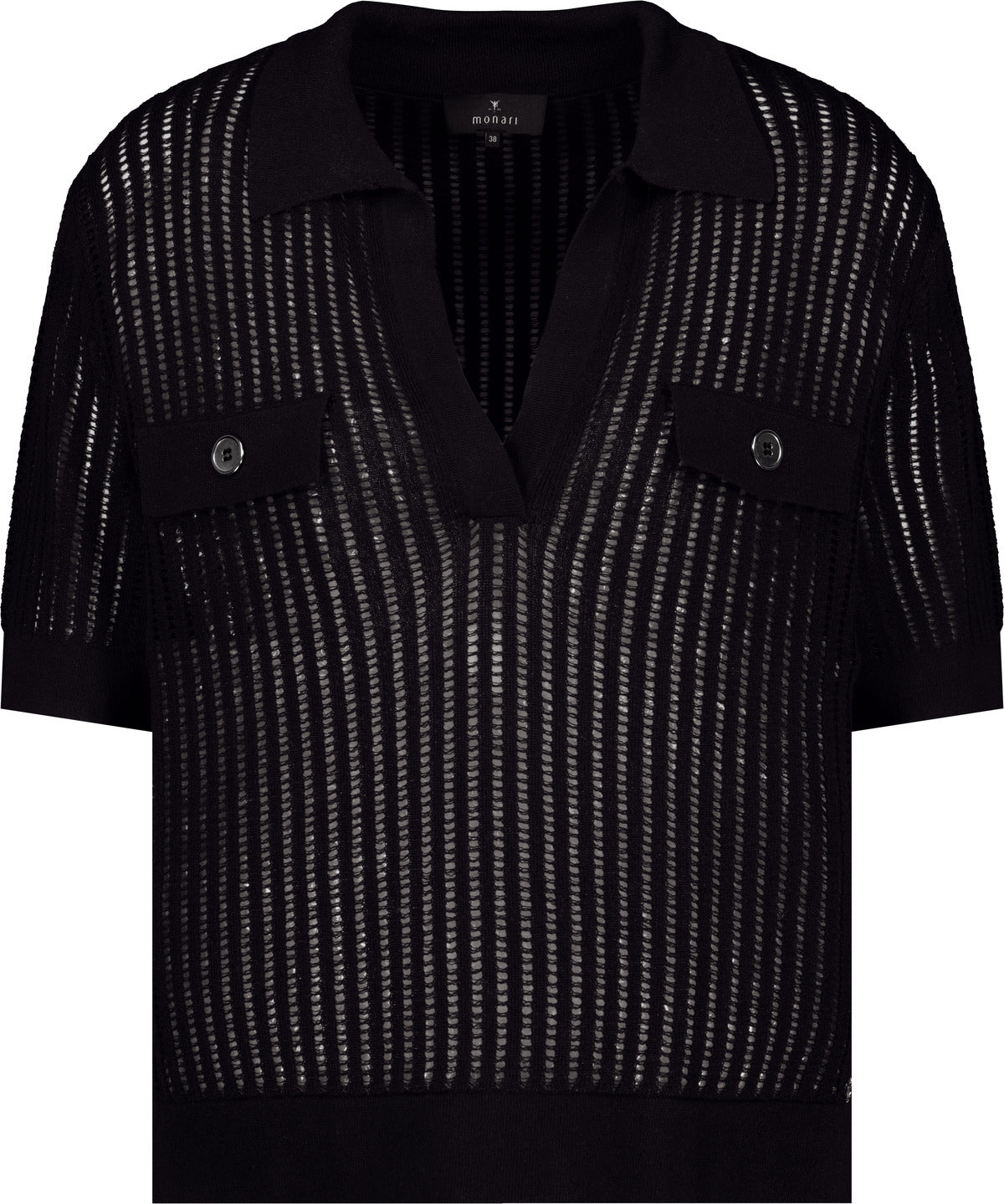 Monari Damen Pullover Schwarz