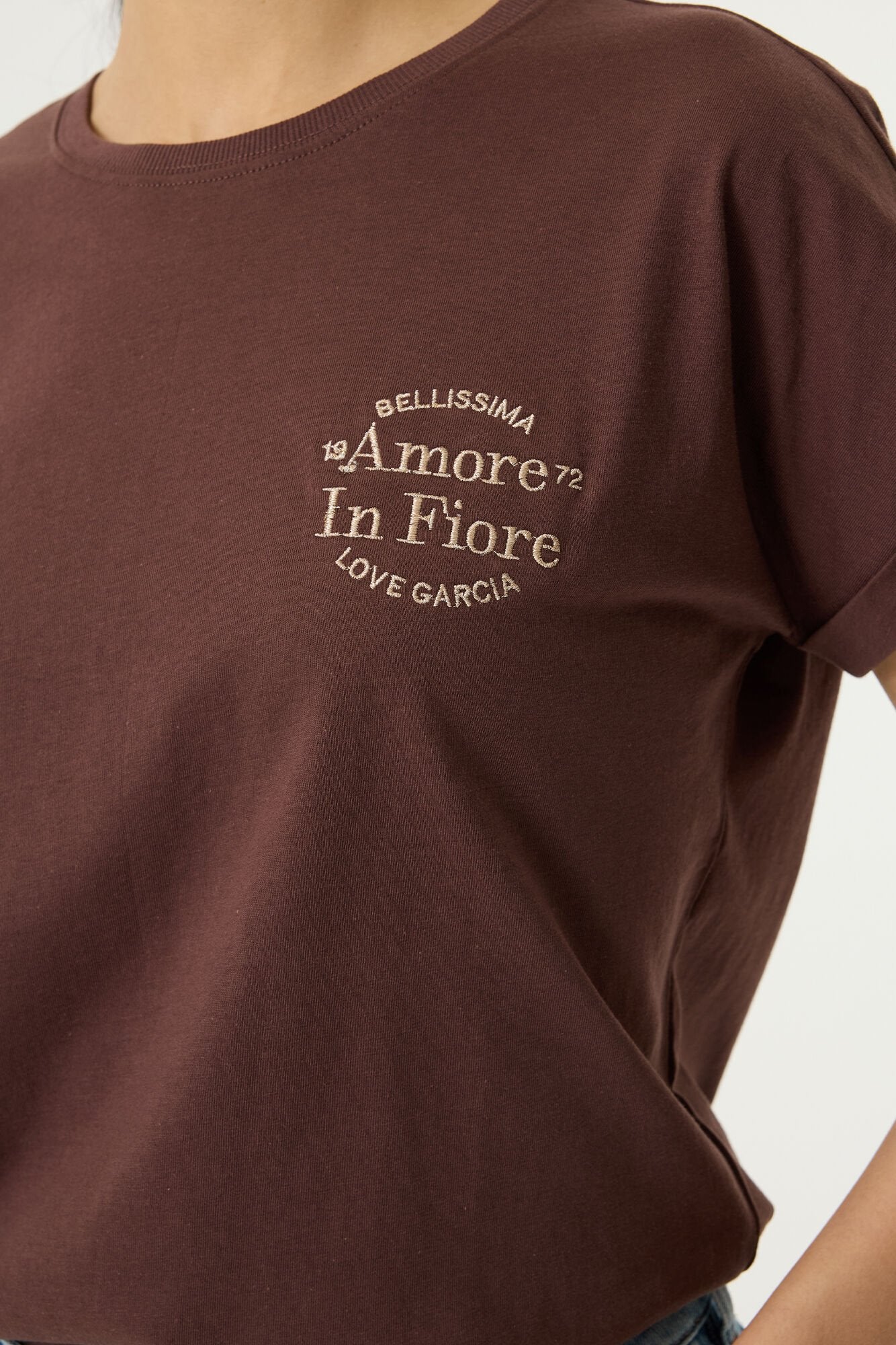 Garcia Damen T-Shirts Earth Brown