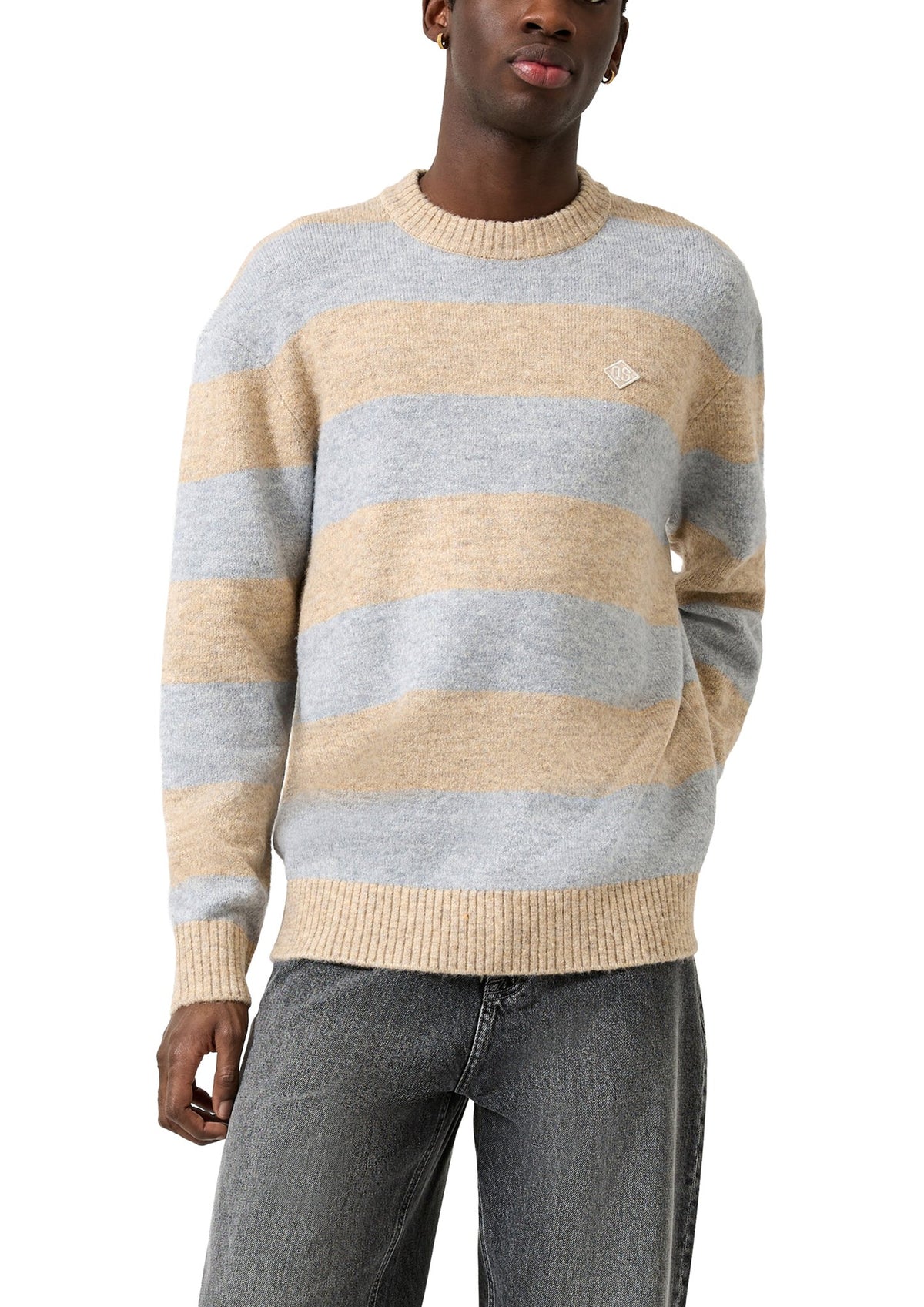 QS by S.Oliver Herren Pullover G Grey/Black