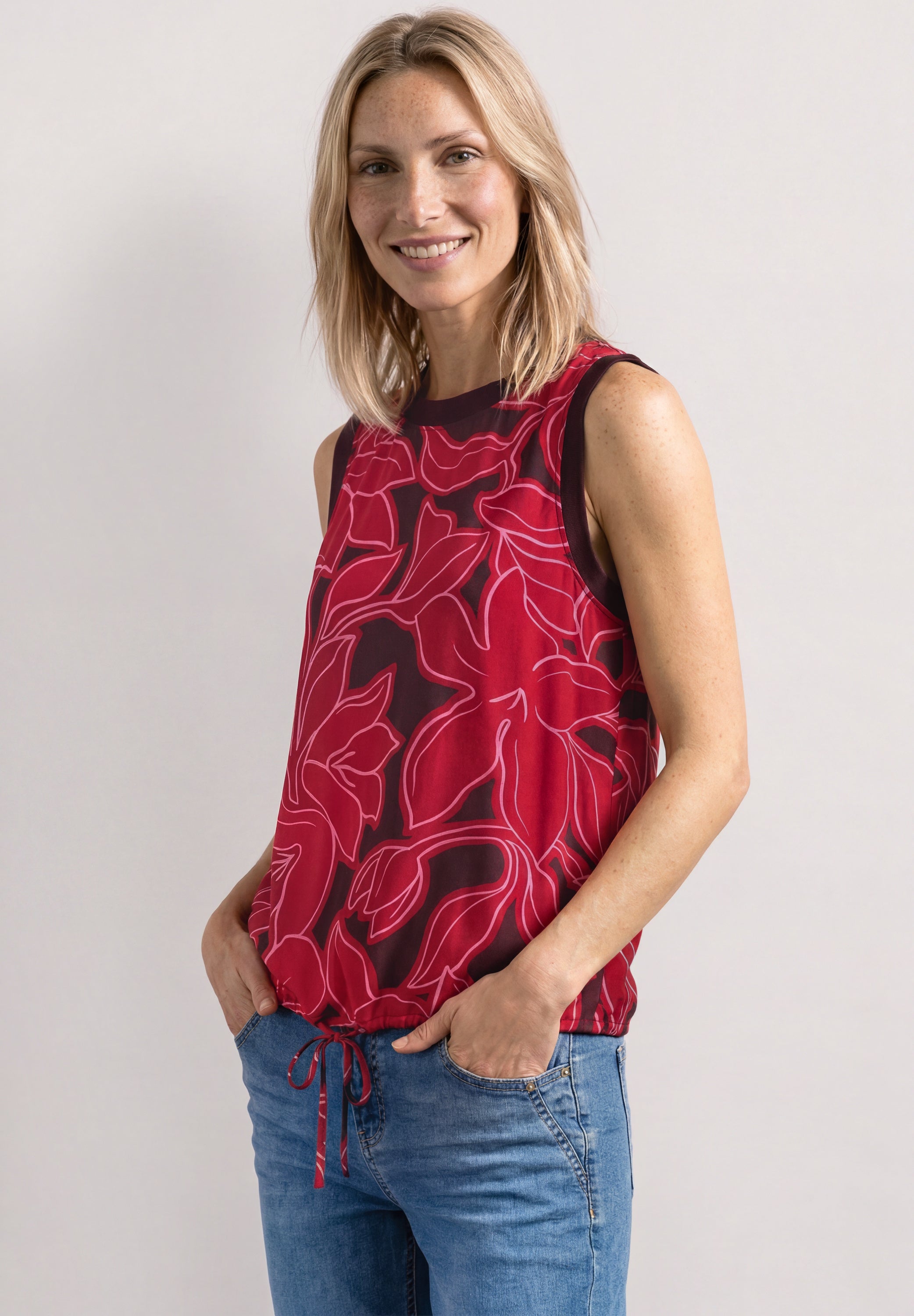 Street One Damen Blusen  Salsa Red