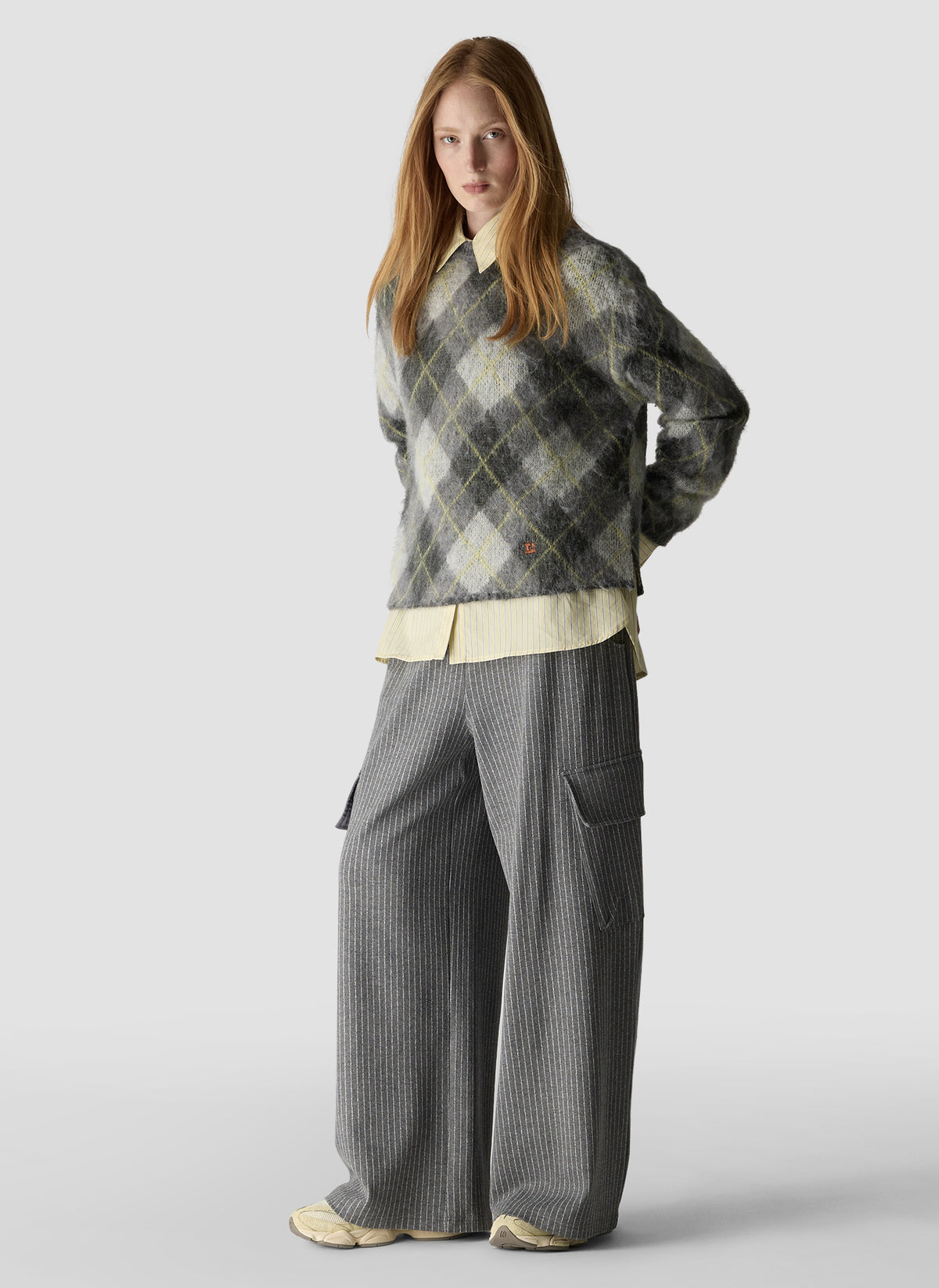 Le Comte Damen Pullover Hellgrau Mel