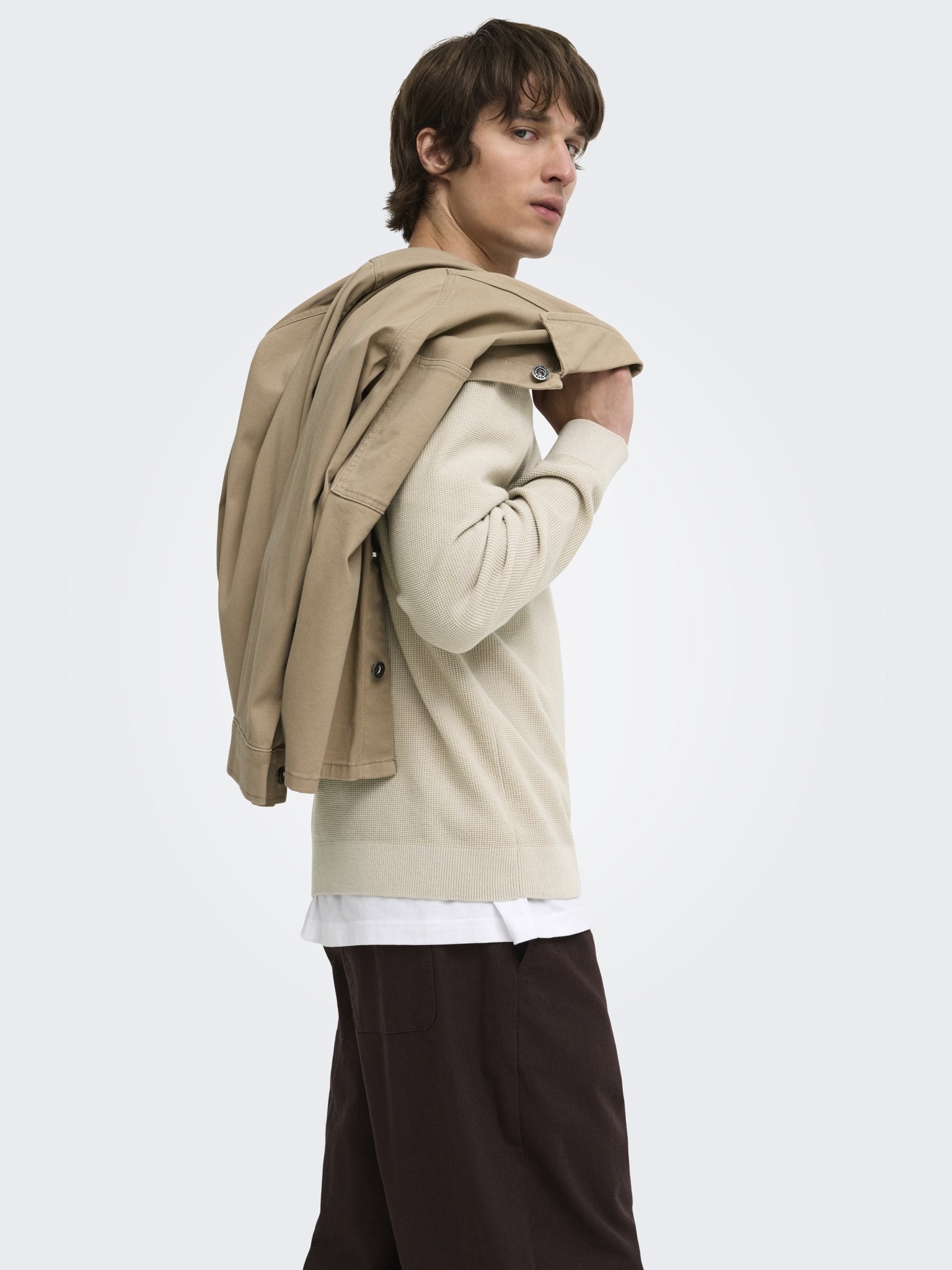 Only & Sons Herren Pullover Silver Lining
