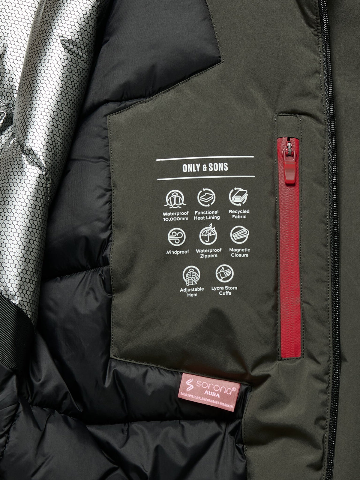 Only & Sons Herren Jacken Beluga