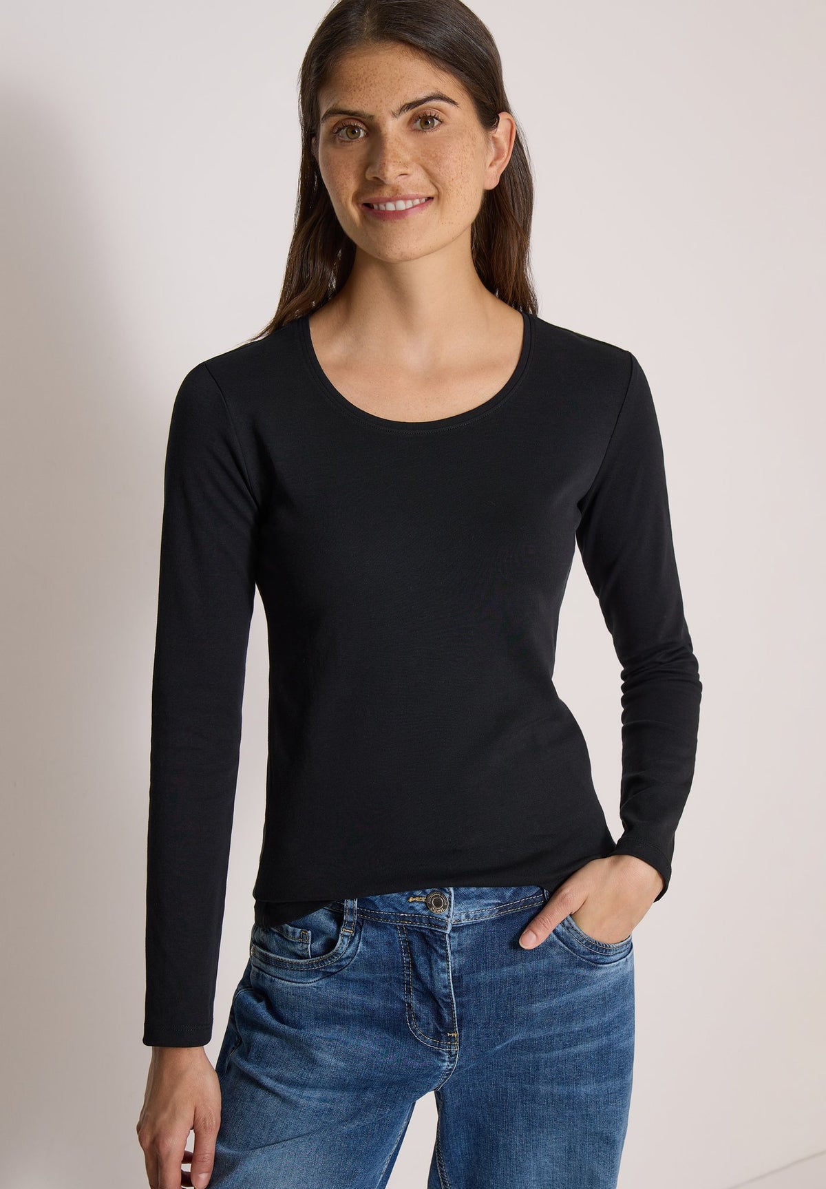 Cecil Damen T-Shirts  Black