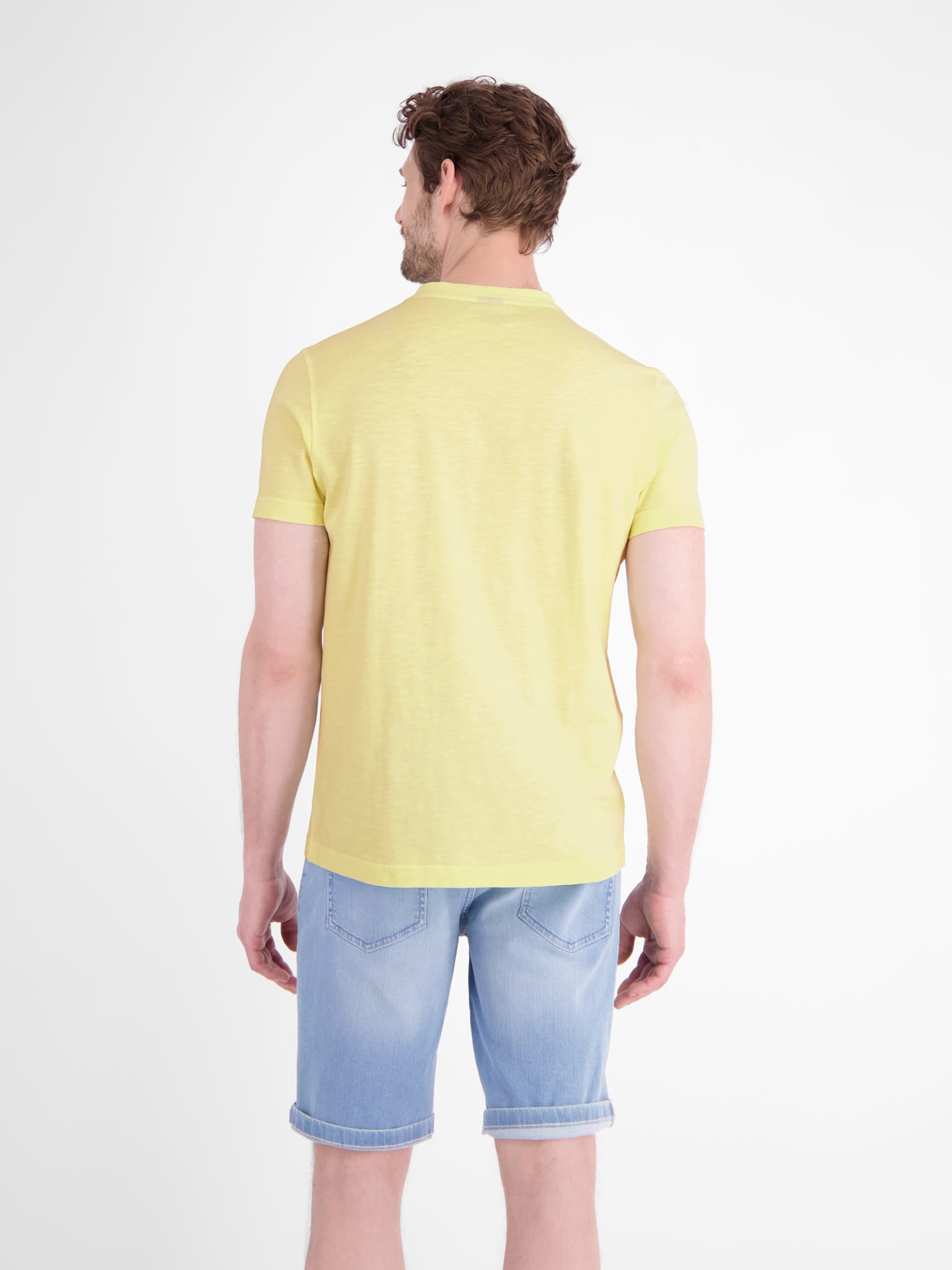 Lerros Herren T-Shirts kurz Lemon Water