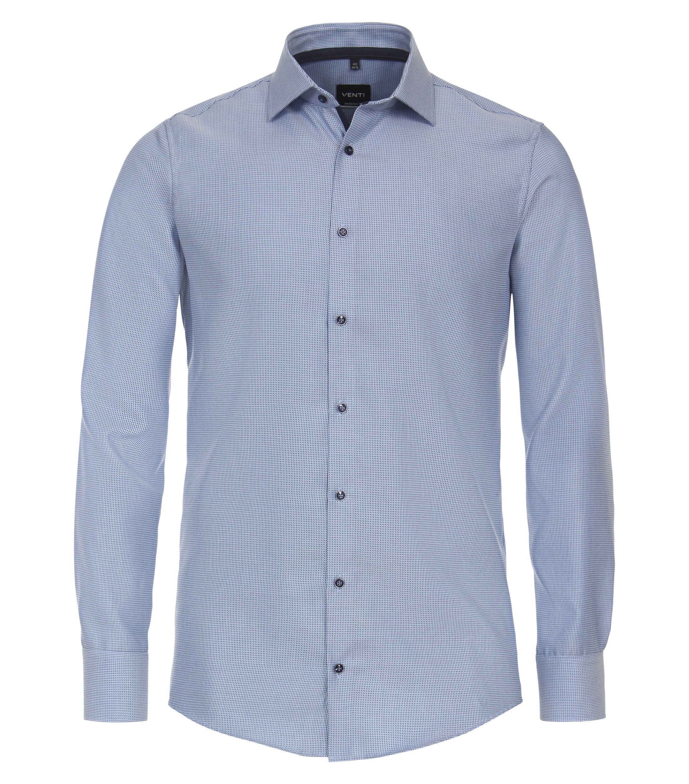 Venti Herren Hemden lang   Blau