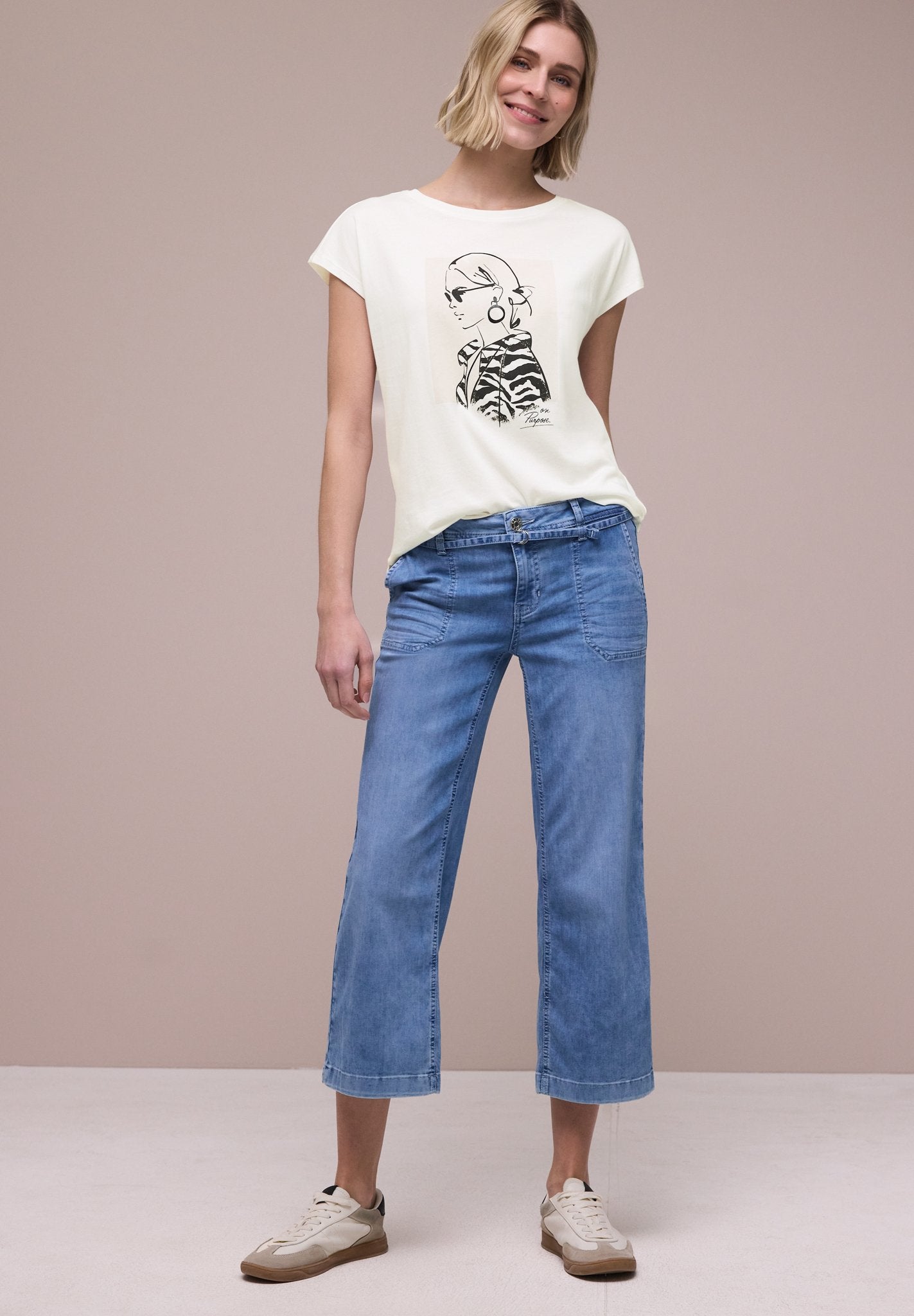 Street One Damen T-Shirts  Off White