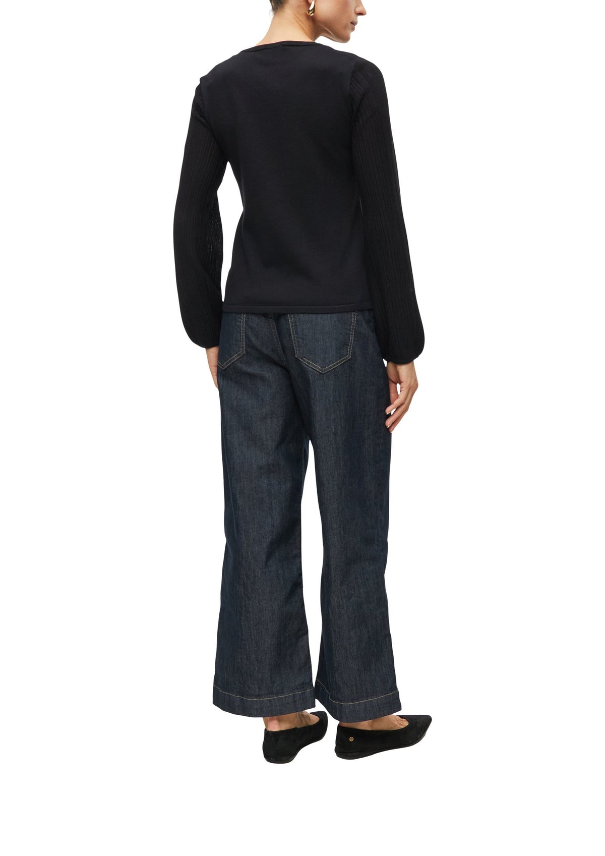 S. Oliver black Damen Pullover Grey/Black