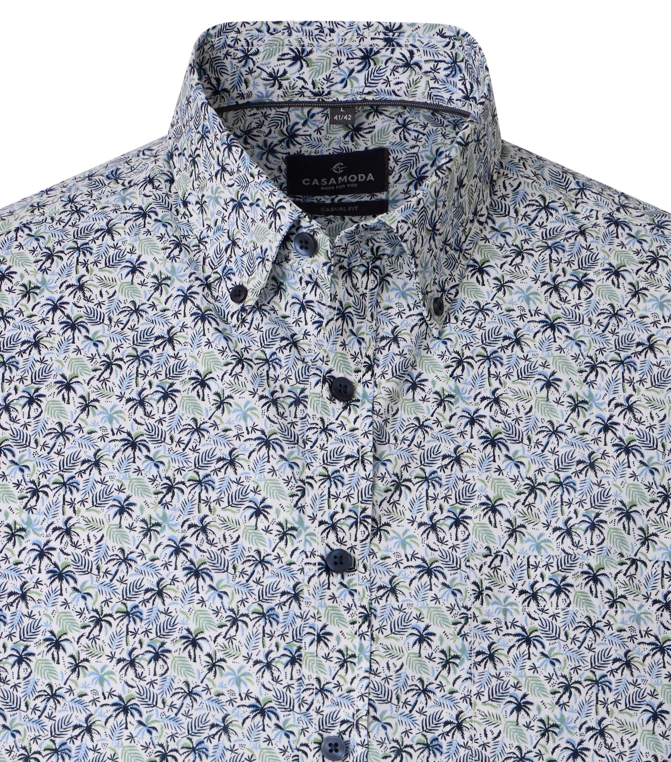 Casa Moda Herren Hemden kurz  Blau