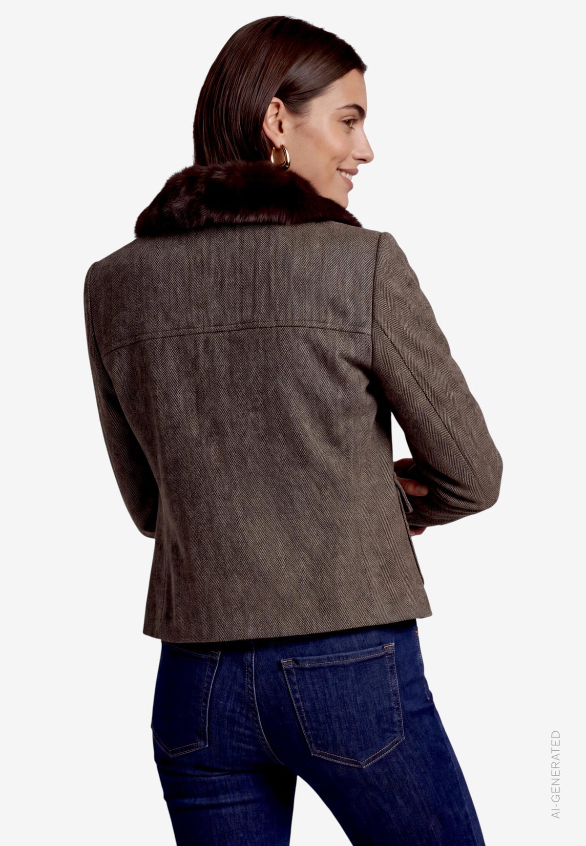 Zero Damen Blazer Black/Beige