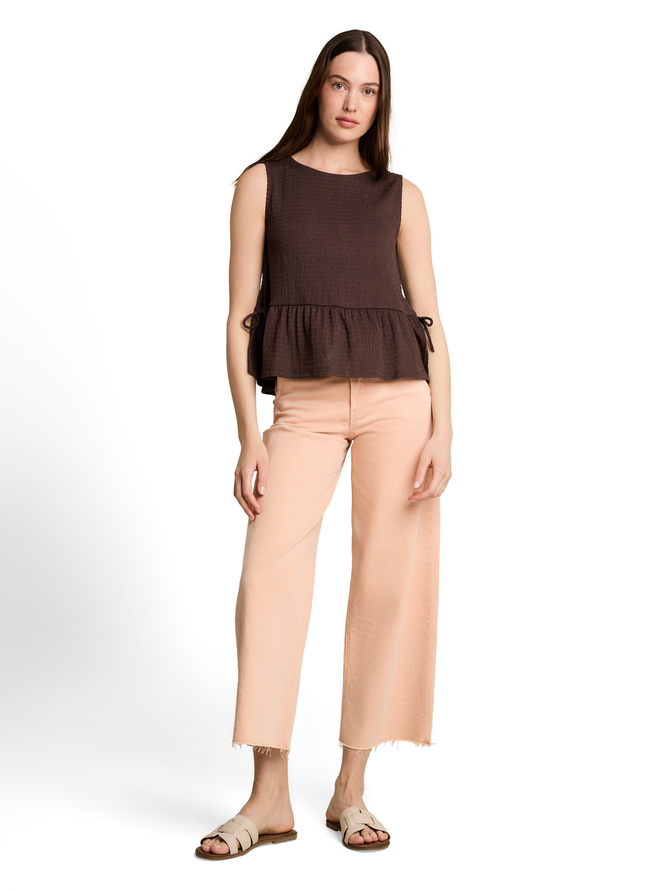 Tom Tailor denim Damen T-Shirts Cool Dark Brown