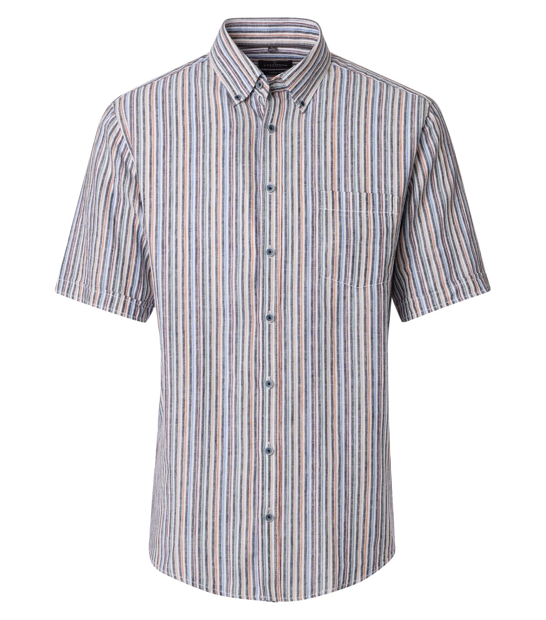 Casa Moda Herren Hemden kurz  Blau