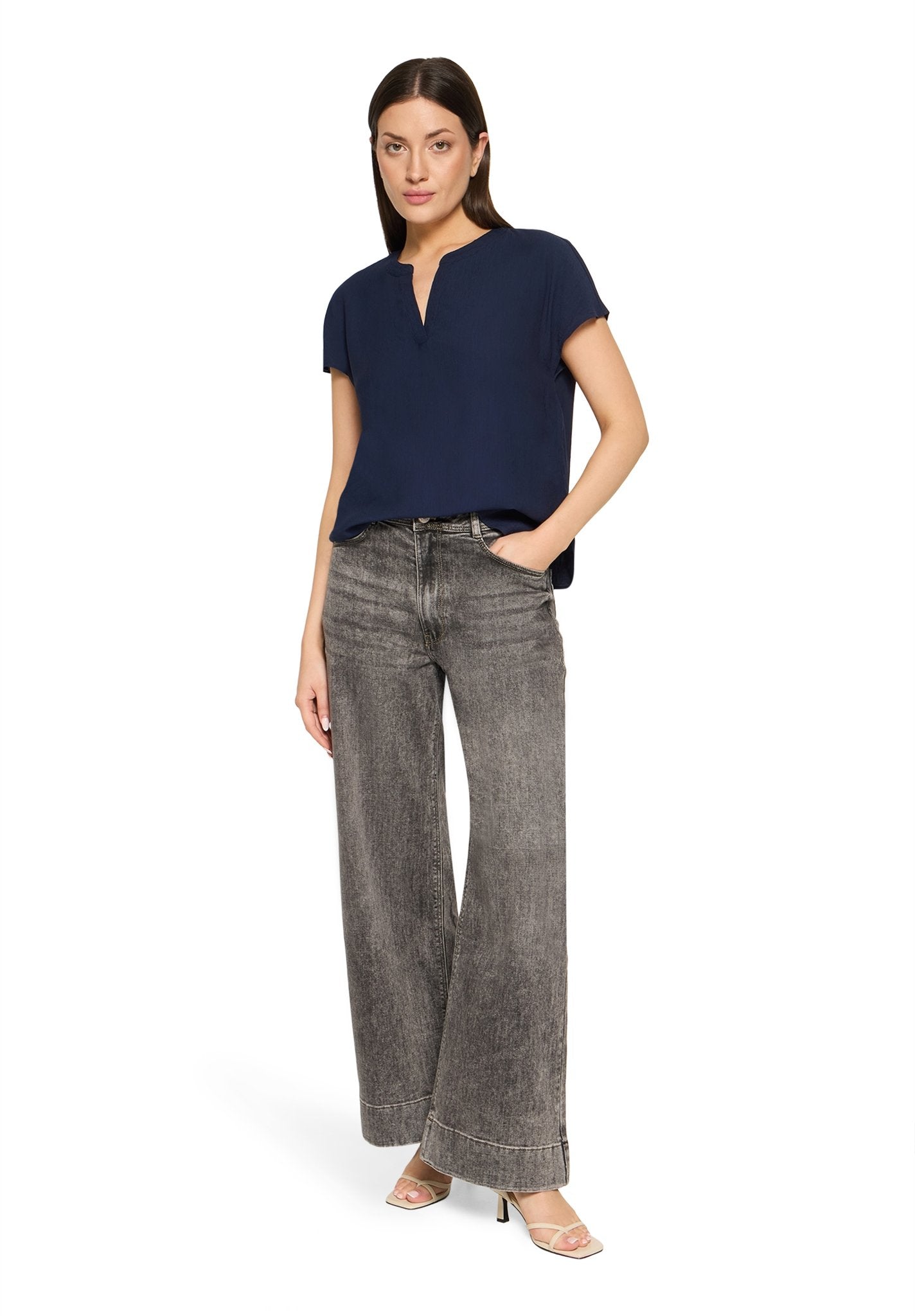 Betty & Co Damen Blusen Navy Blue