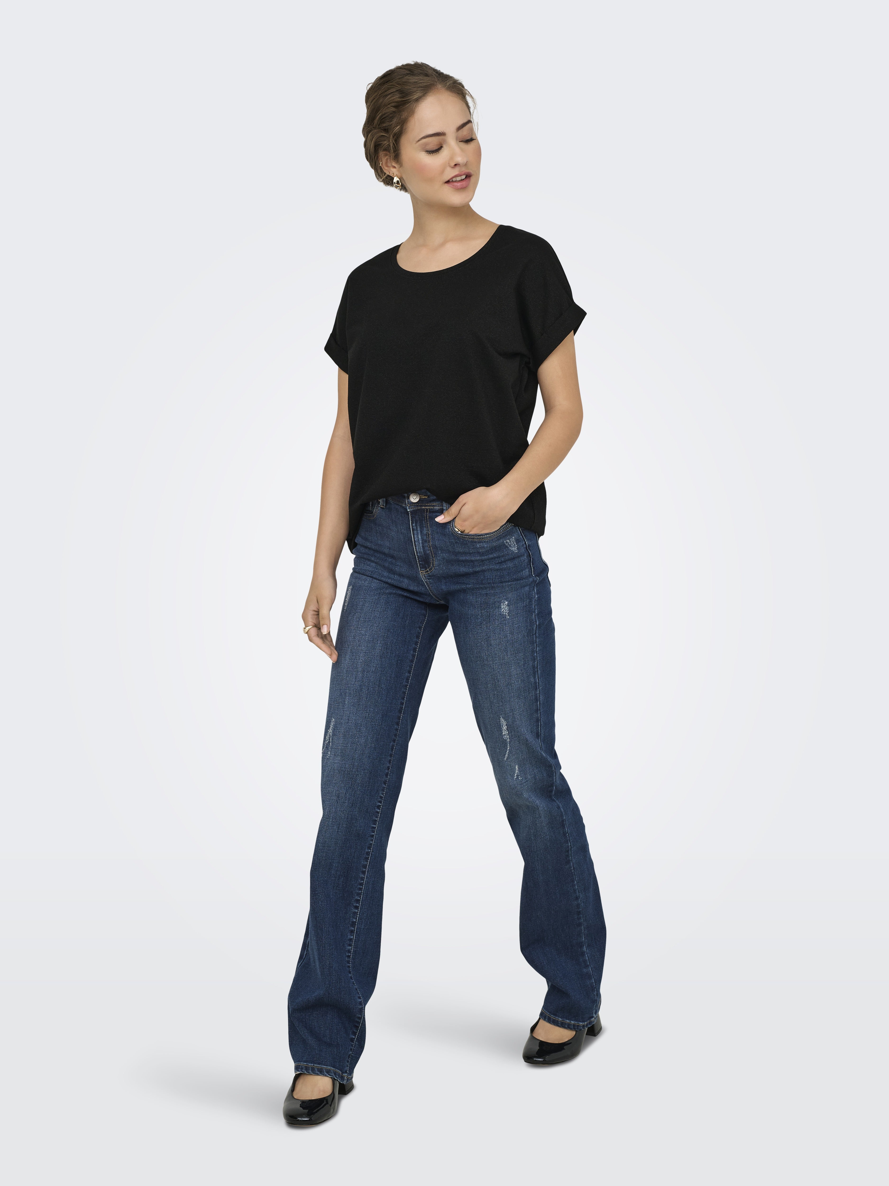 Only Damen Tops Black/Black Lur
