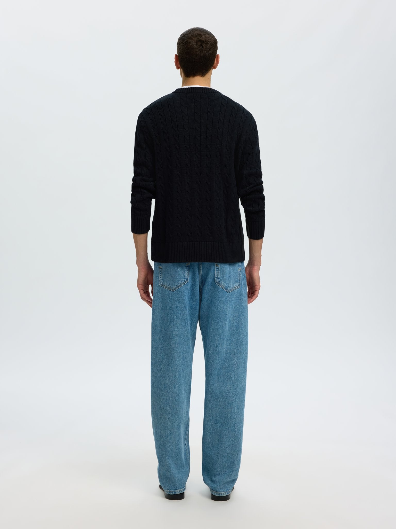 Selected homme Herren Pullover Black