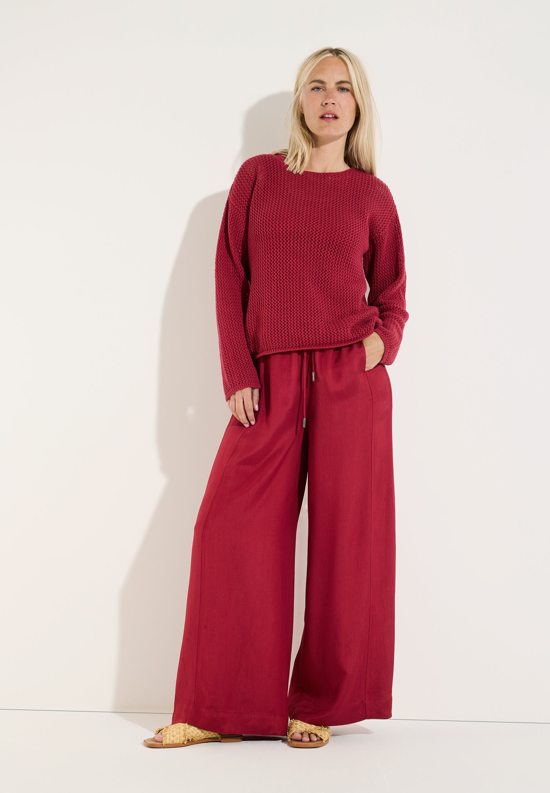 More & More Damen Pullover Red Pepper