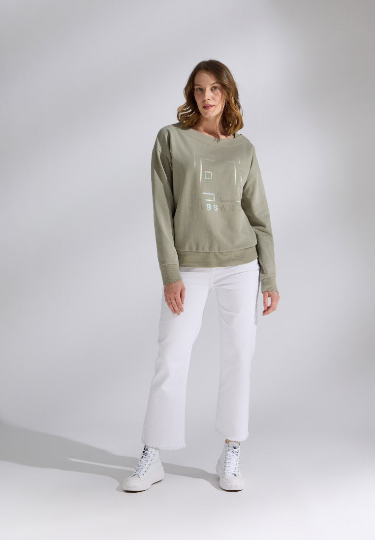 Elbsand Damen Sweatshirts  Pale Fern