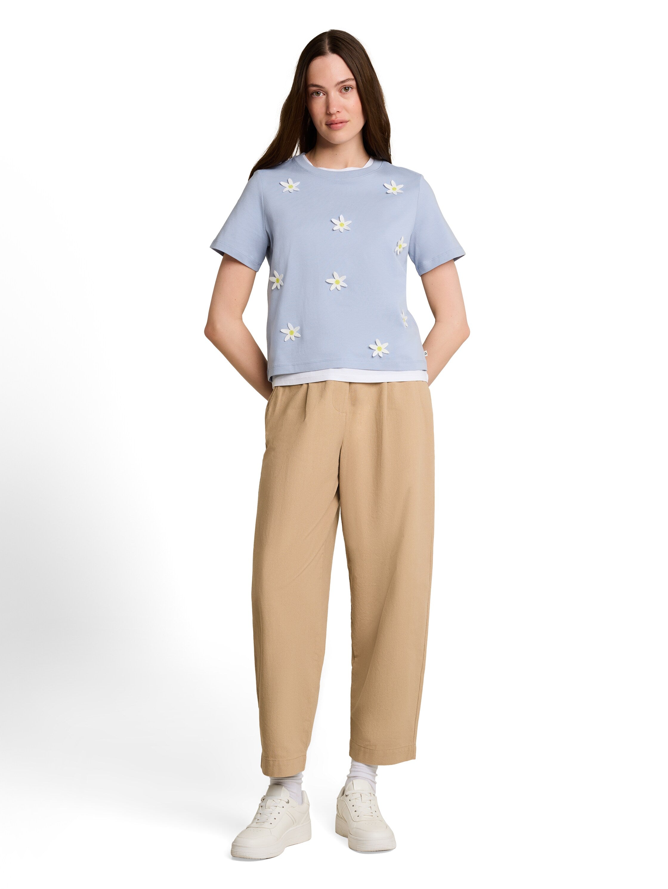 Tom Tailor denim Damen Hosen Mink Beige