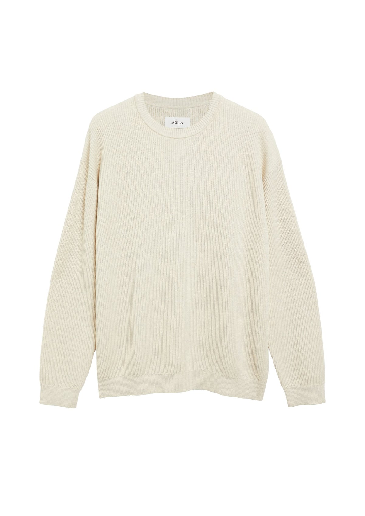 S. Oliver red Herren Pullover W White