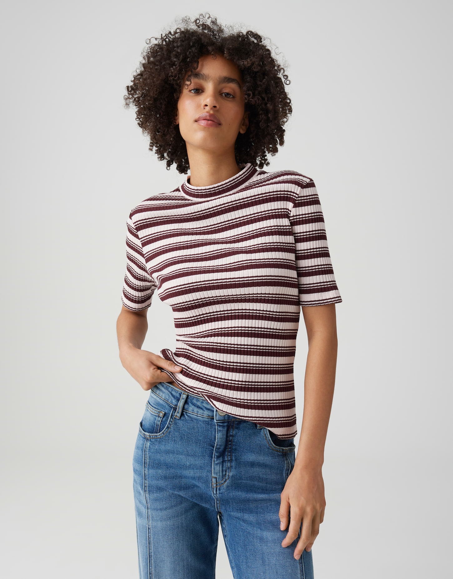 Opus Damen T-Shirts Cherry Jam