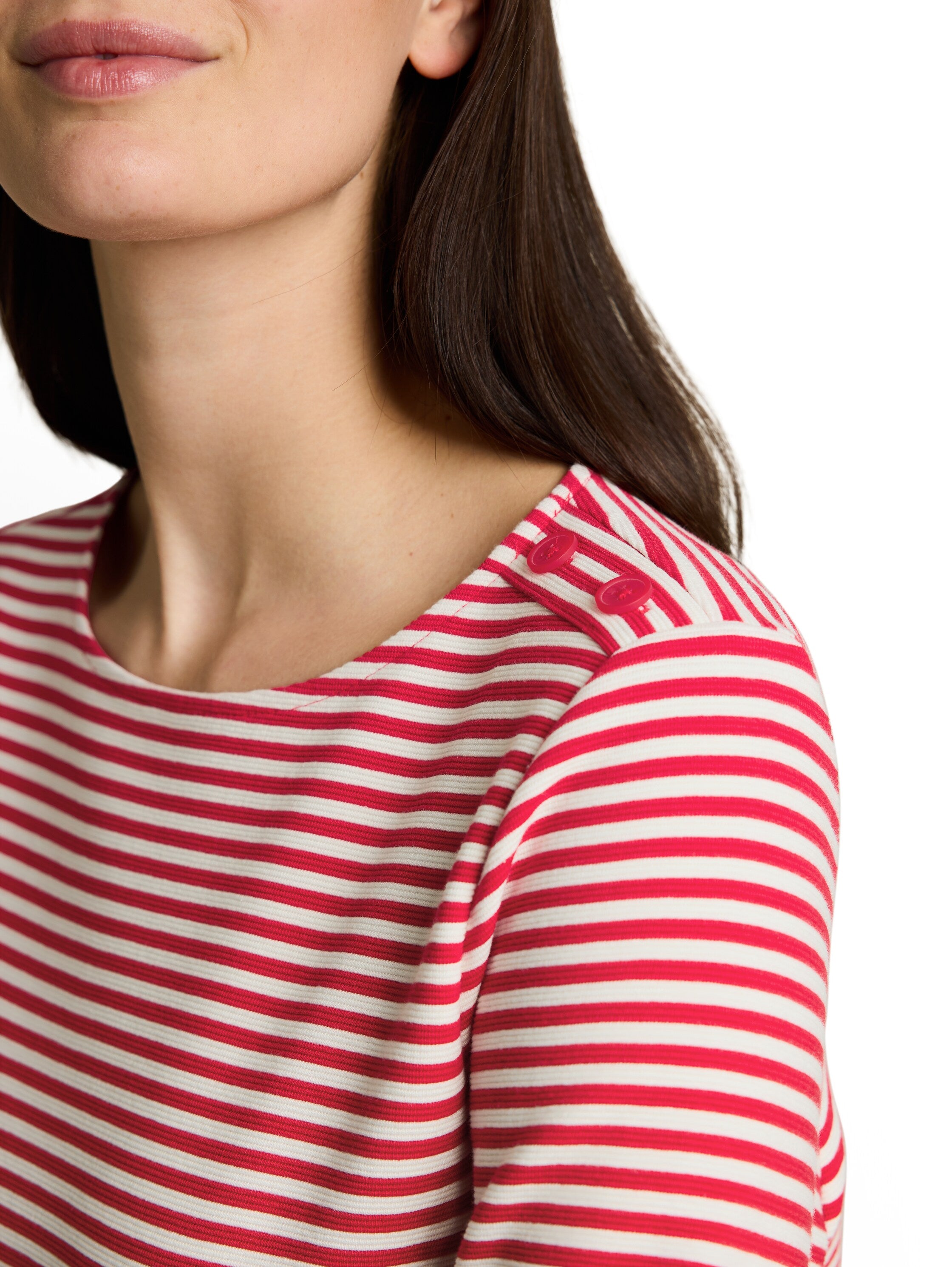 Tom Tailor Damen Tops Red Offwhite Re