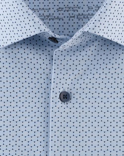 Olymp Herren Hemden lang Bleu