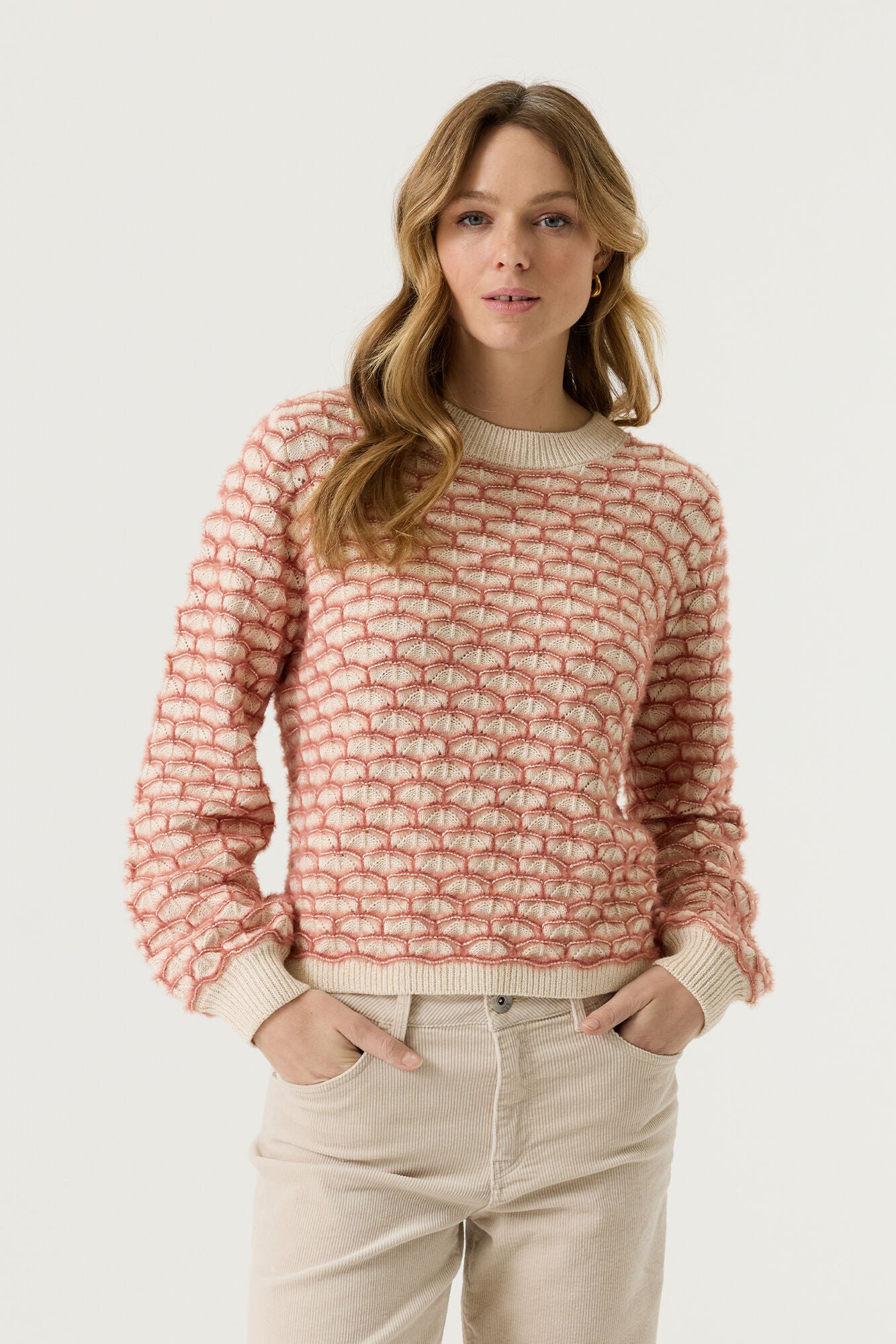 Garcia Damen Strickjacken Coral Dust