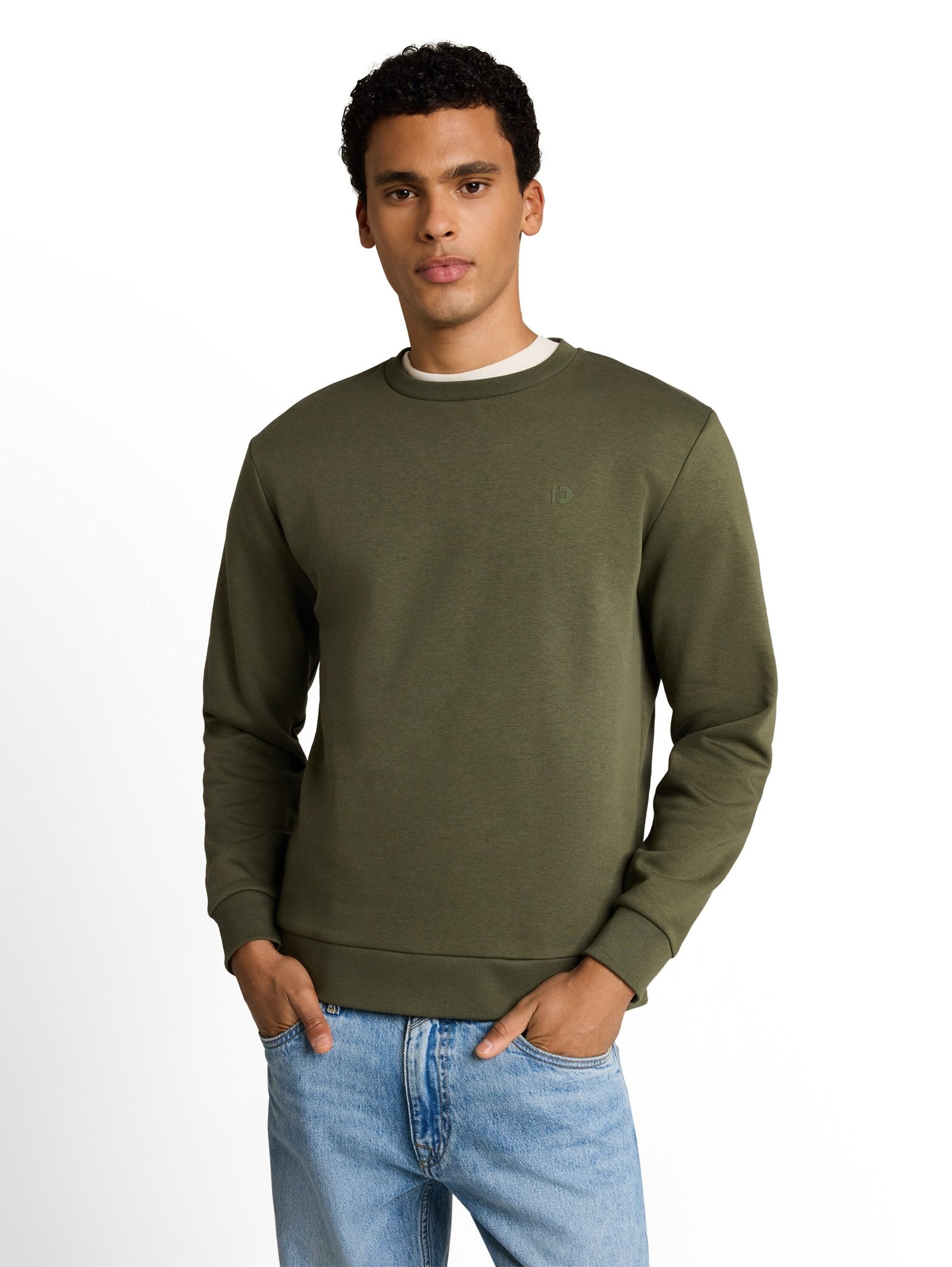 Tom Tailor denim Herren Sweatshirts Urban Olive Gre