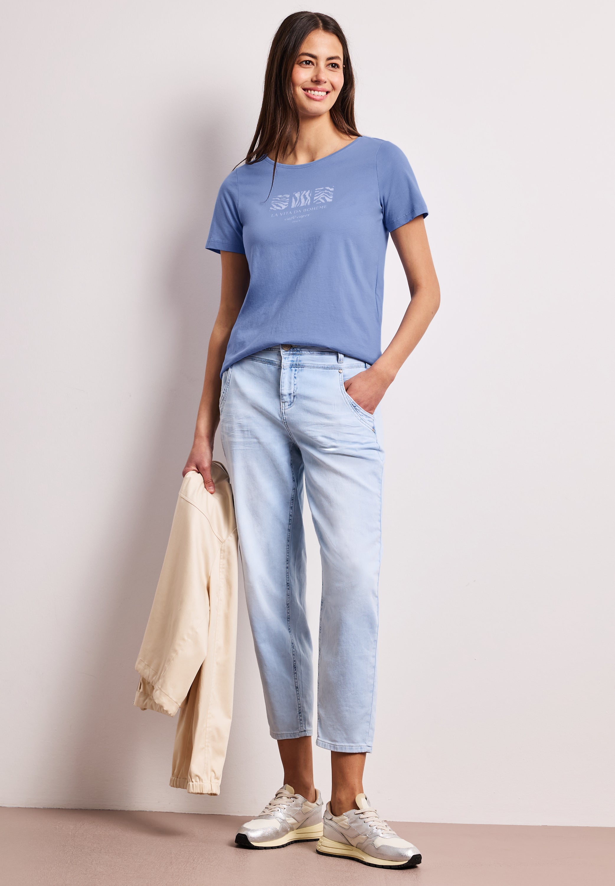Street One Damen T-Shirts  Drift Blu